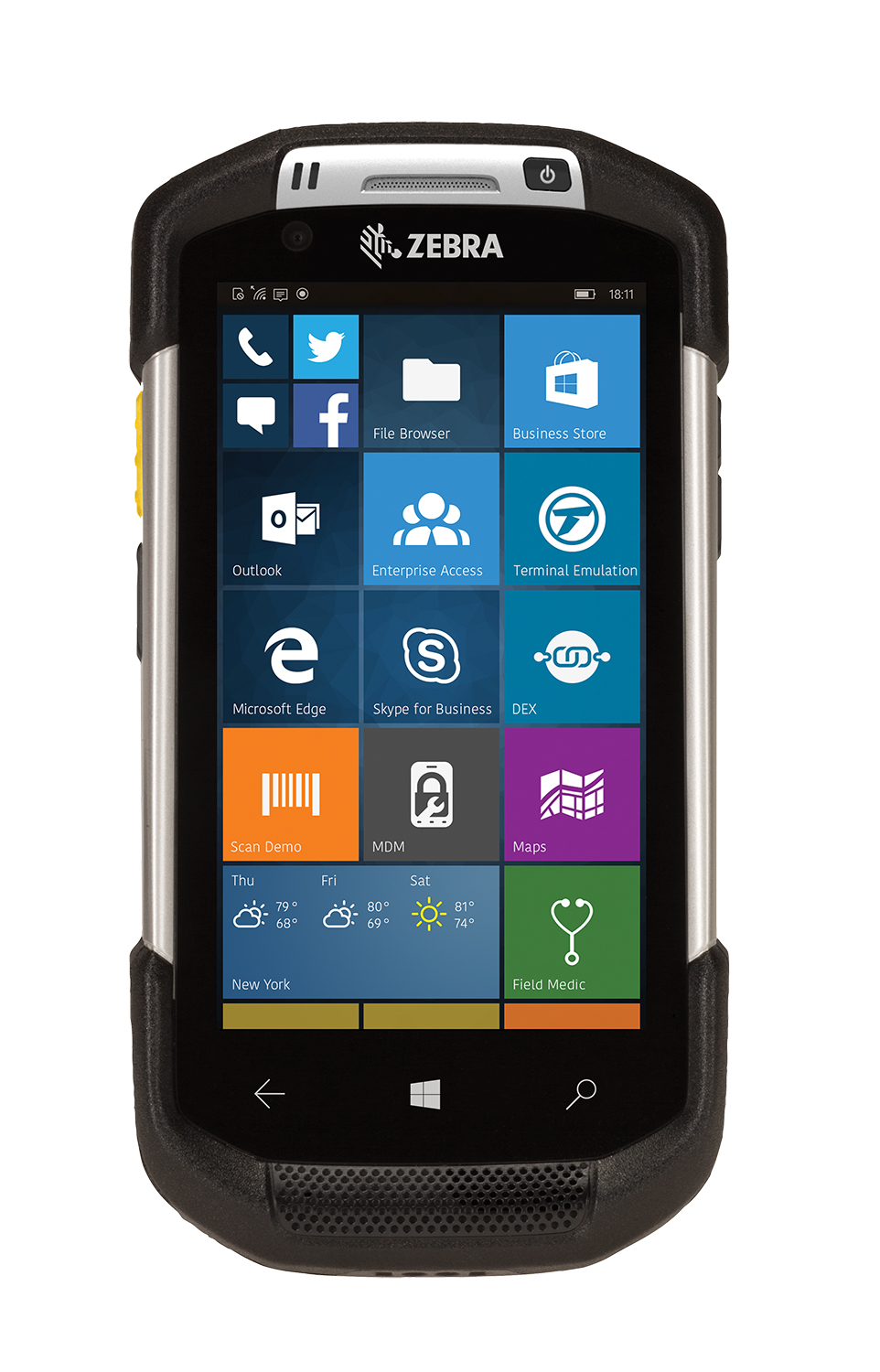 Zebra TC70X data collection terminal Win 10 TC700J-0WC22B0-A3 Dual Camera - Click Image to Close