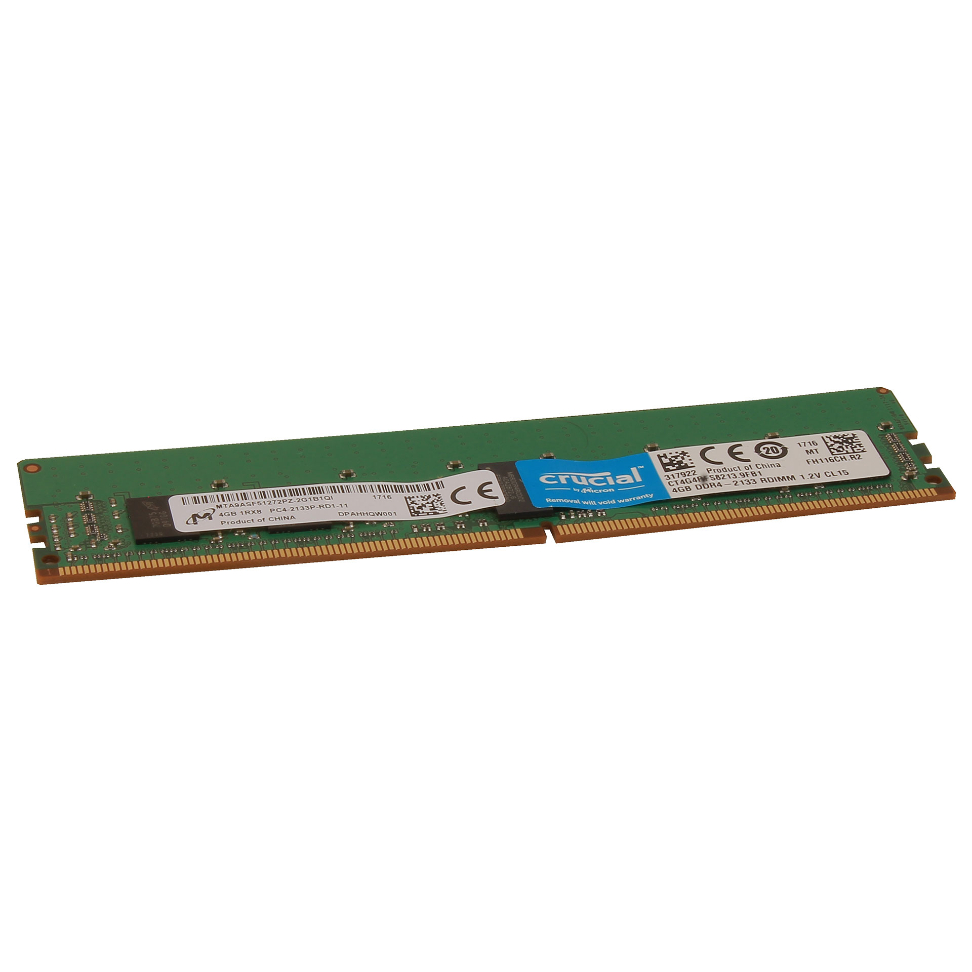 4 GB Micron Crucial Mta9asf51272pz-2G1 Memory Module for Server - Click Image to Close