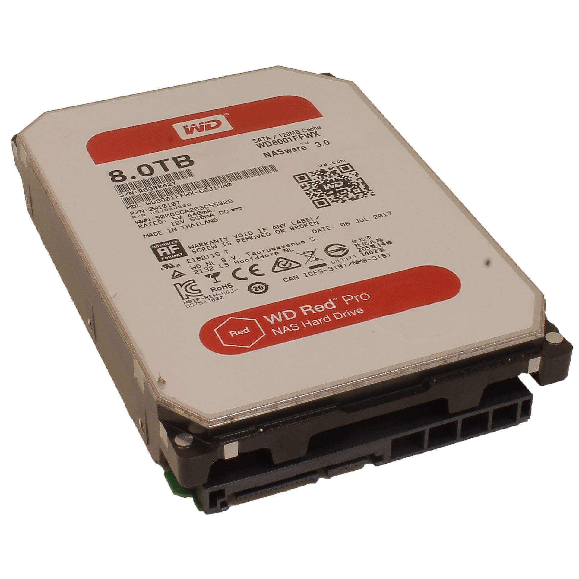 WD Red Pro 8TB NAS WD8001FFWX-68J1UN0 2W10 7200 RPM 6Gb/s Compeve Compenet WD Red Pro 8TB NAS WD8001FFWX-68J1UN0 2W10 7200 RPM SATA 6Gb/s [2W10107] - $259.99 : Professional Multi Monitor Workstations,