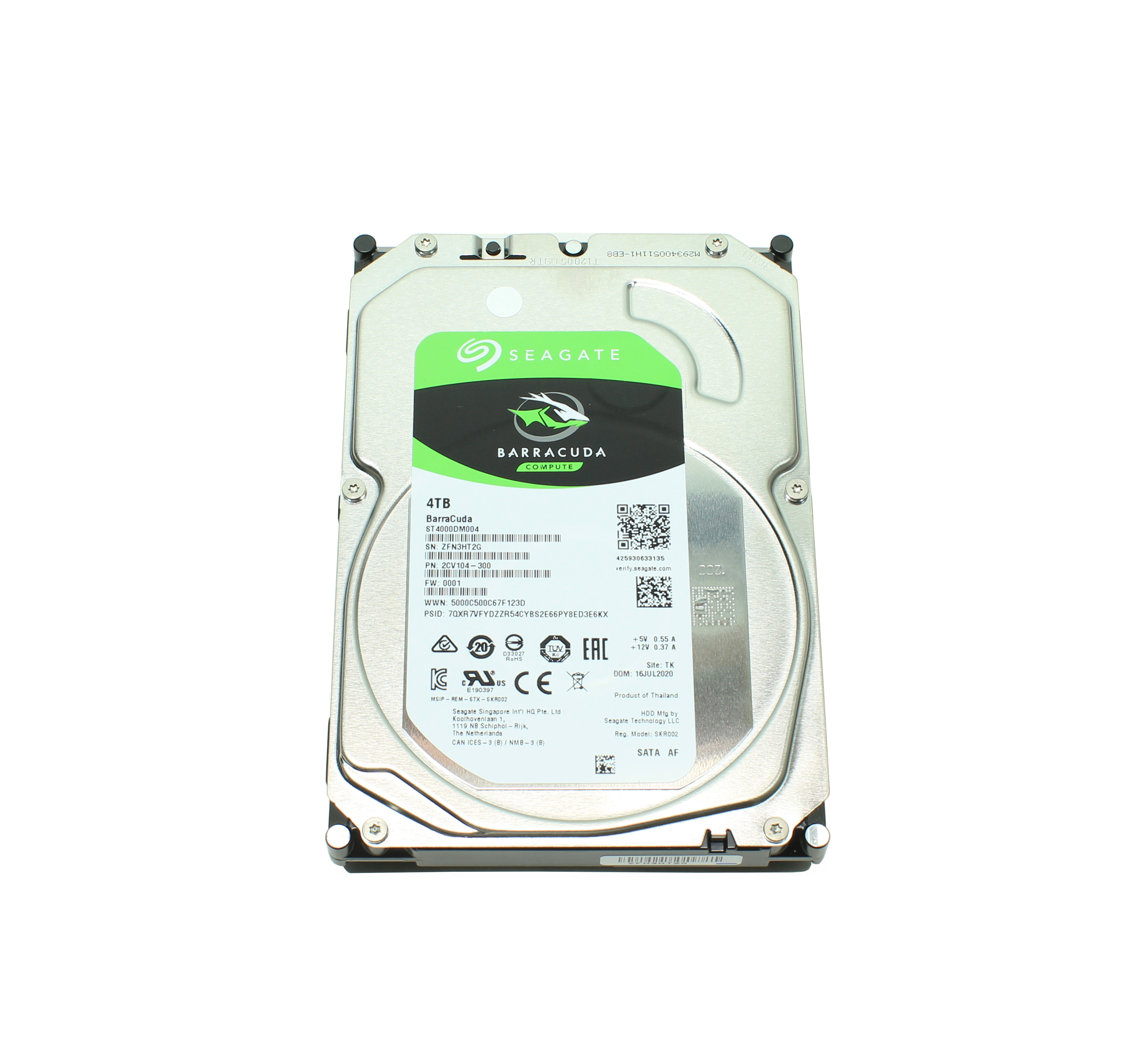 Seagate Barracuda 4Tb ST4000DM004 3.5" SATA 6Gb/s 5.4K Rpm 2CV104-300 - Click Image to Close