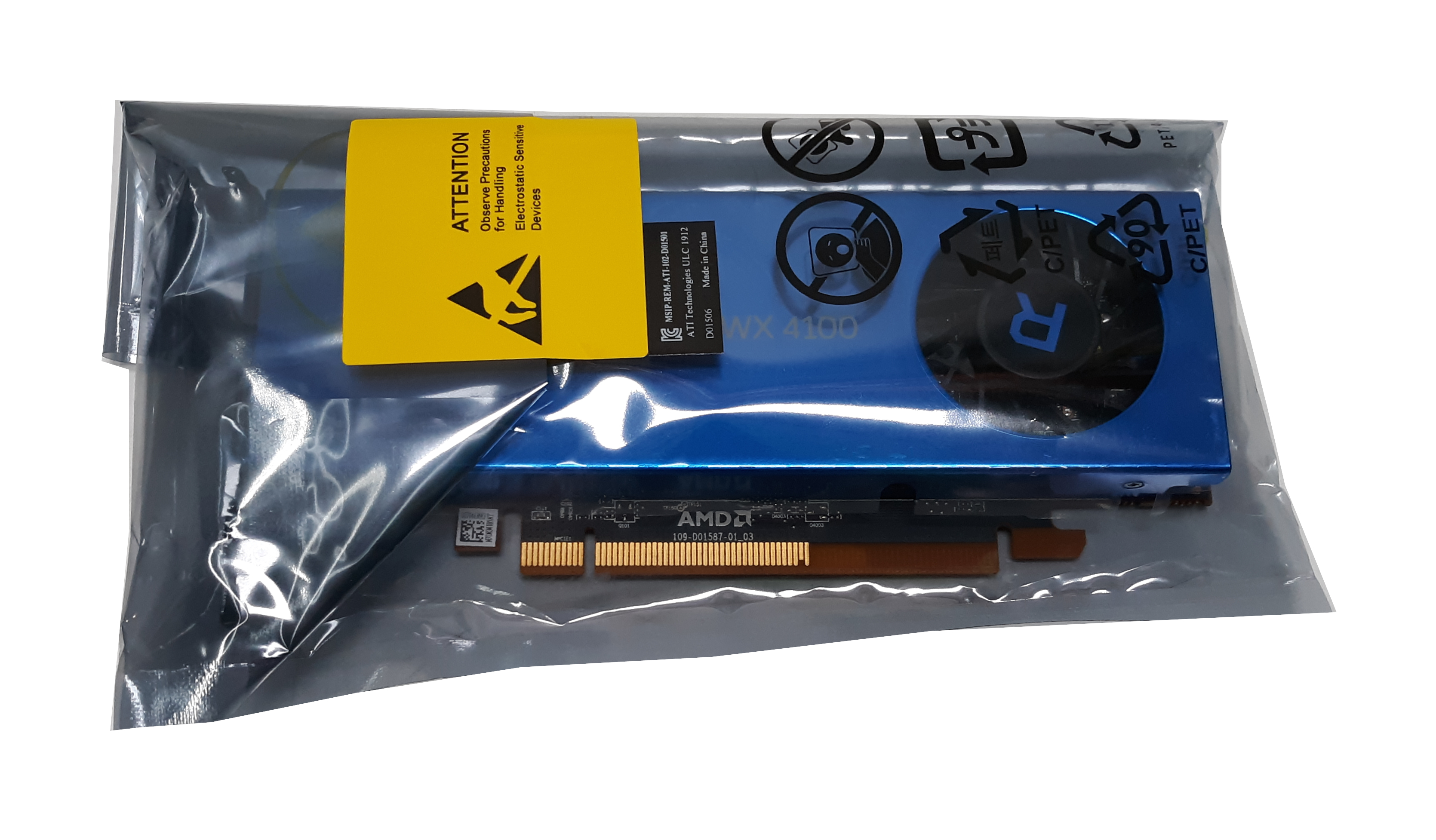 AMD Radeon Pro WX4100 PCI-E 3.0 x16 4GB 128bit GDDR5 4 x Mini DP 100-506008