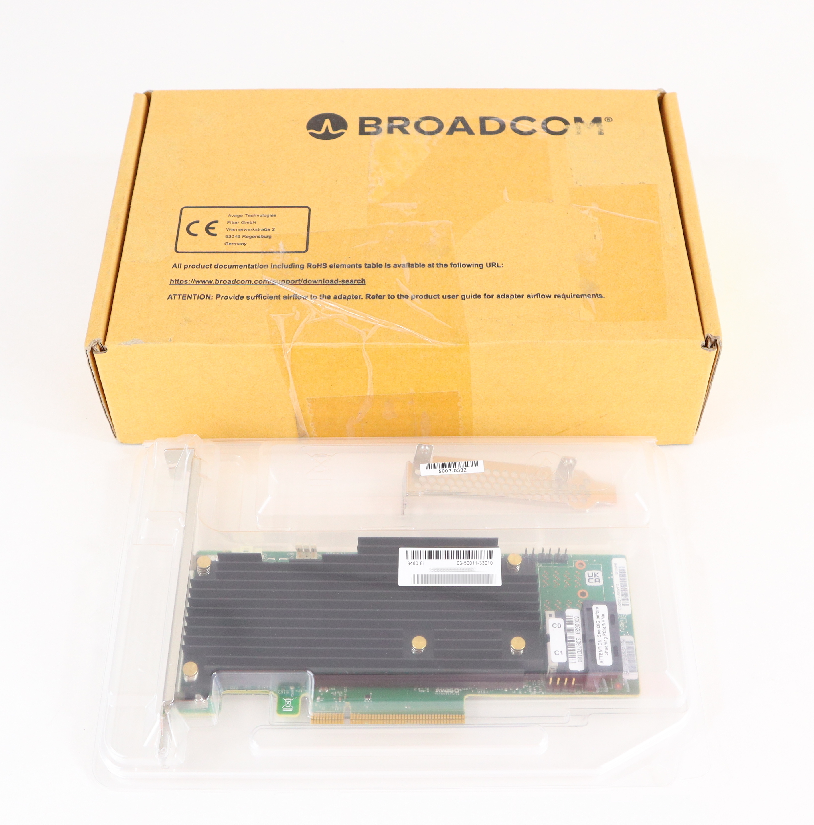 Broadcom MegaRAID 9460-8i RAID Controller PCIe x8 SATA/SAS 12Gbit/s 03-50011-33010 - Click Image to Close