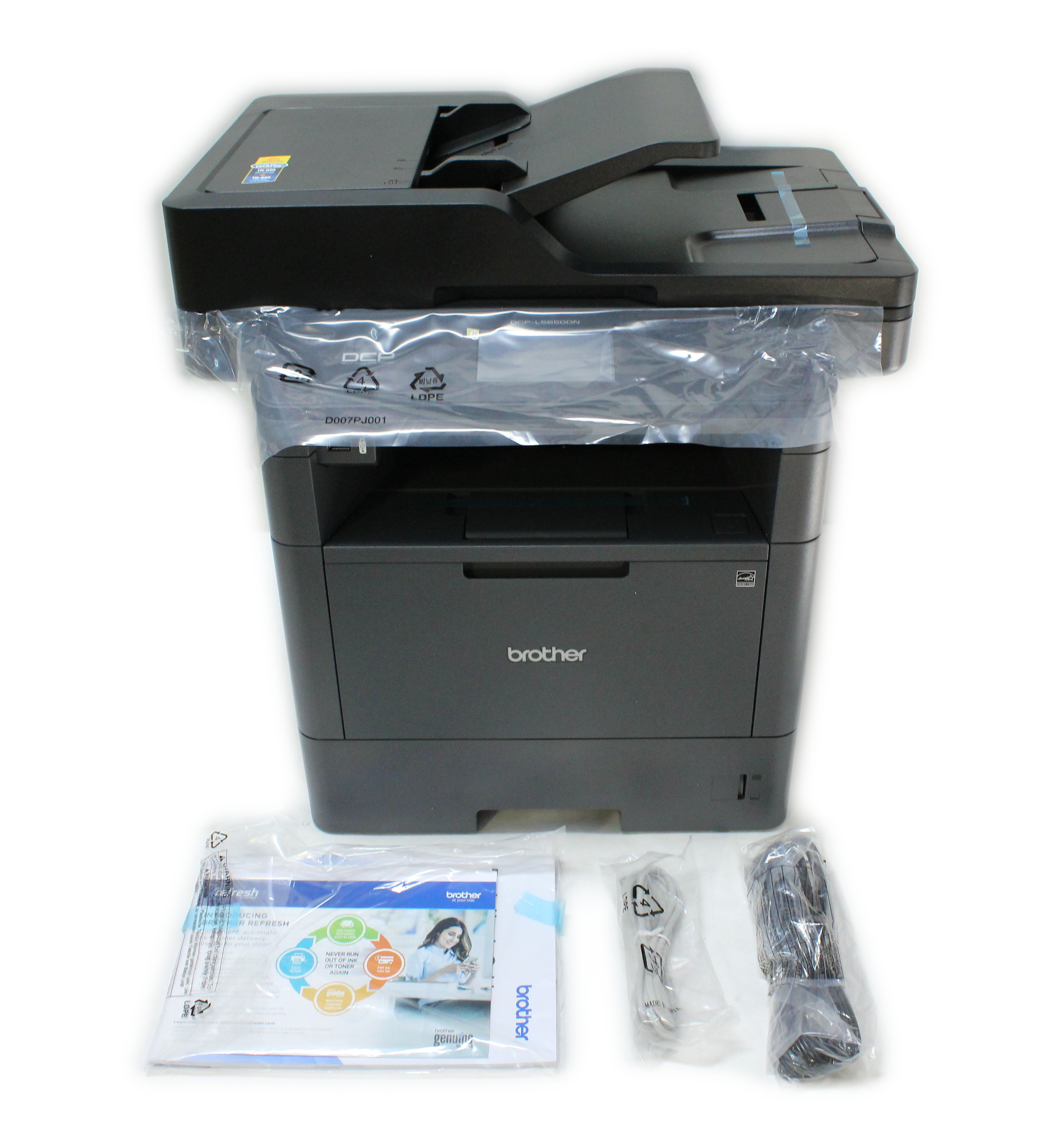 Brother AIO B/W Laser Duplex printer A4 legal 42ppm print AC 120V DCP-L5650DN