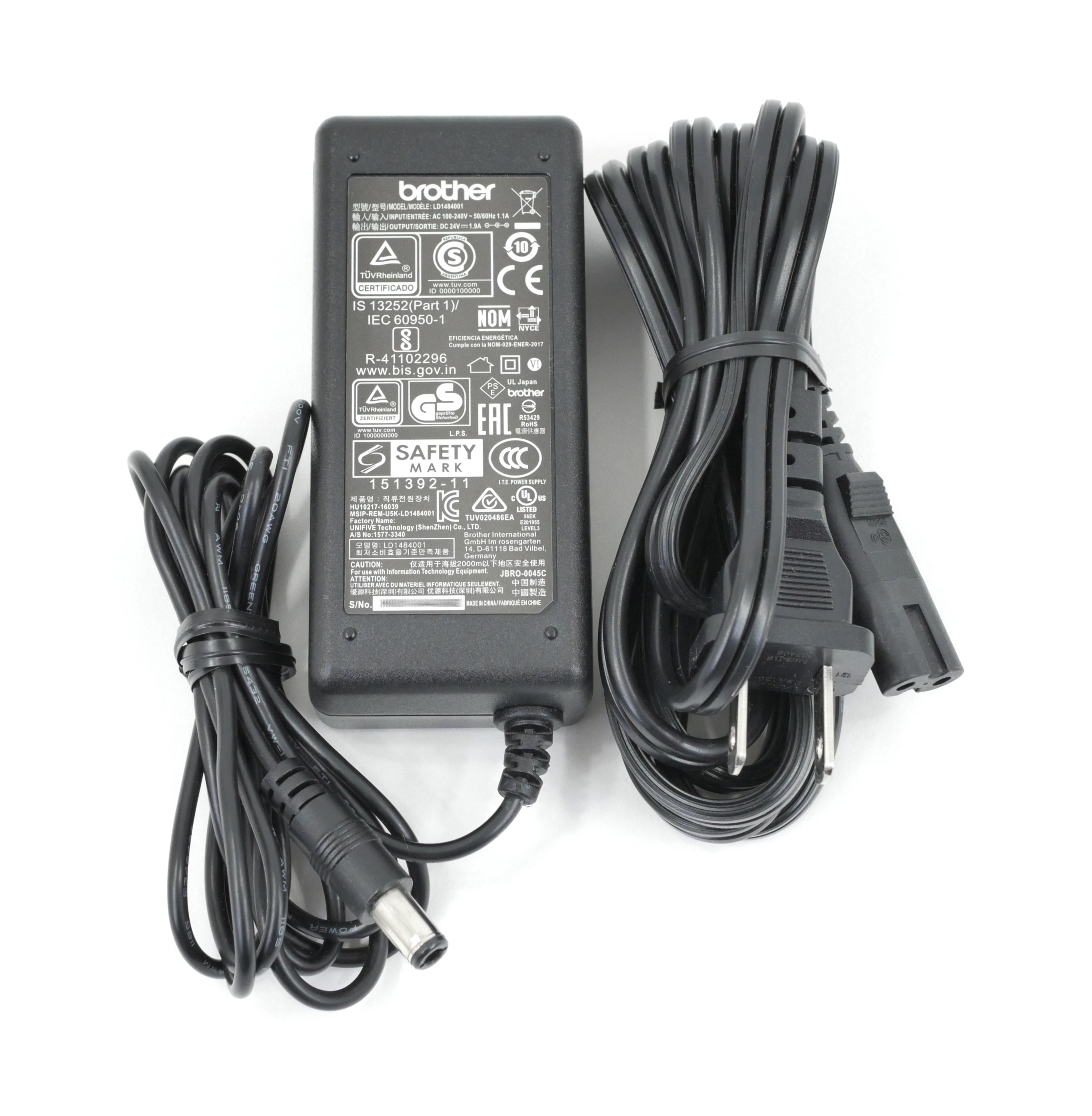 Brother AC Adapter LD1484001 45W Input 100-240v 1.1A Out 24v 1.9A HU10217-16039