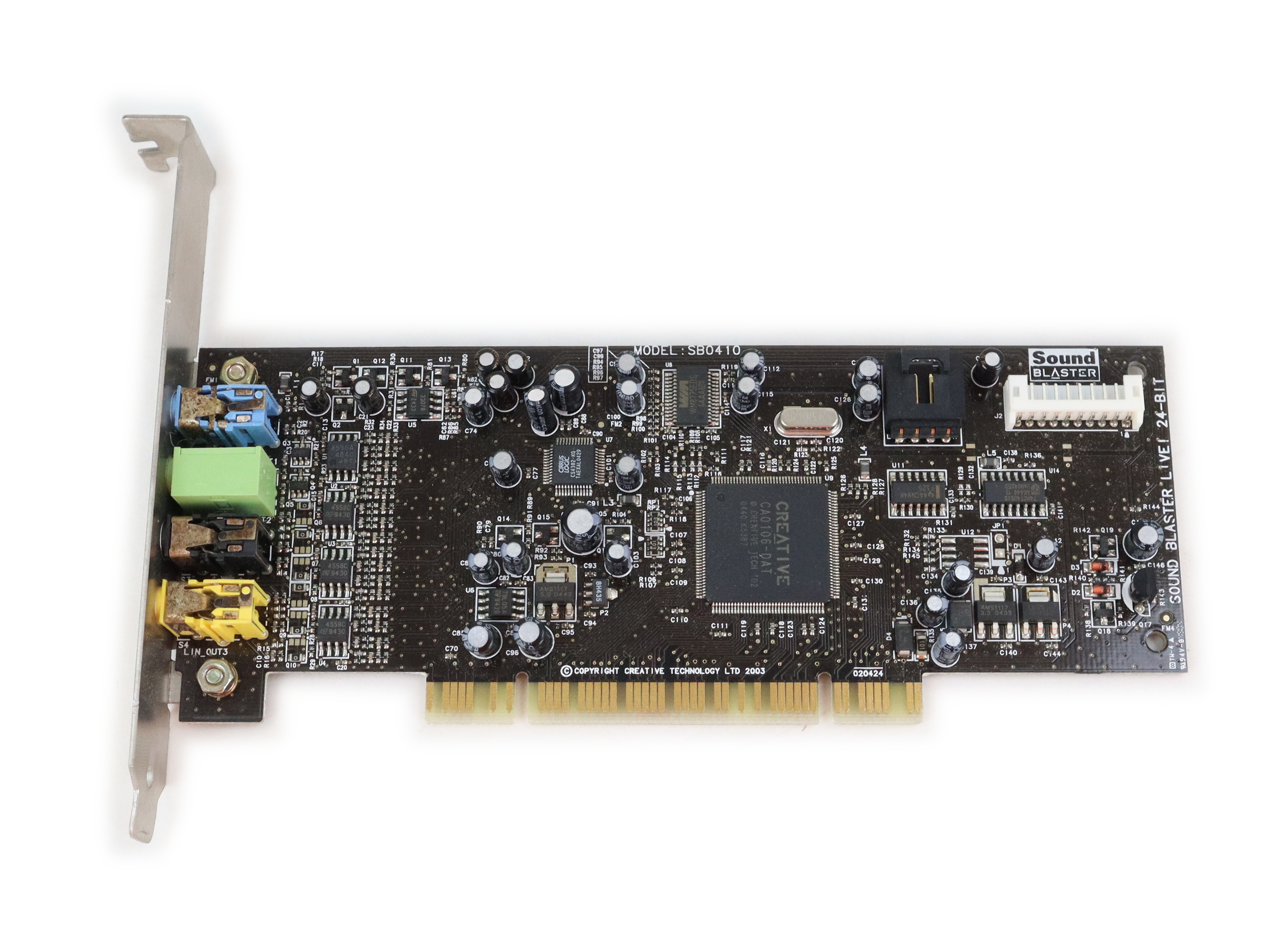 Dell Creative Labs Sound Blaster SB0410 PCI K4562 - Click Image to Close