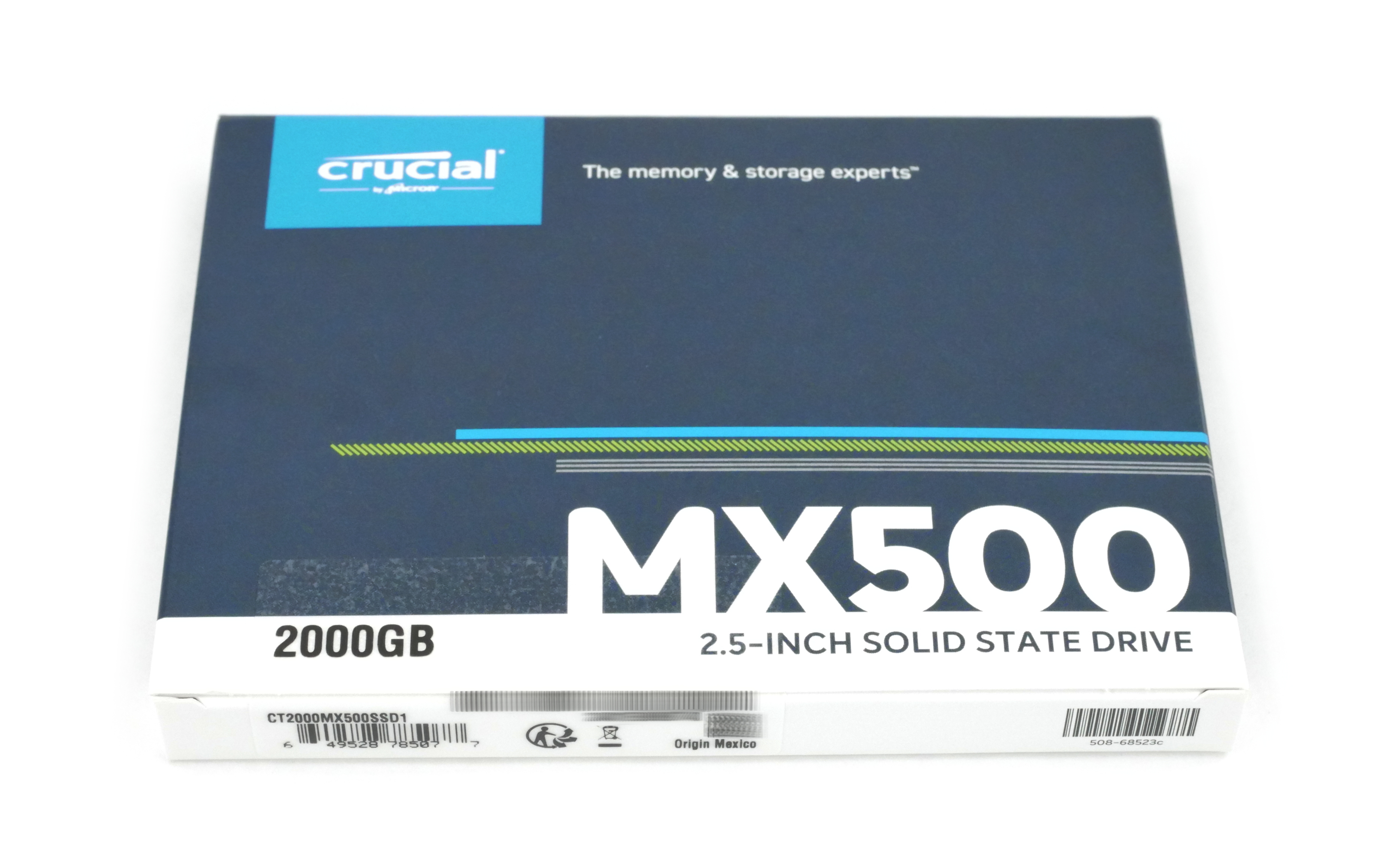 Crucial 2TB MX500 CT2000MX500SSD1 SSD 2.5" SATA 256bit AES Encryption TCG Opal 2 - Click Image to Close