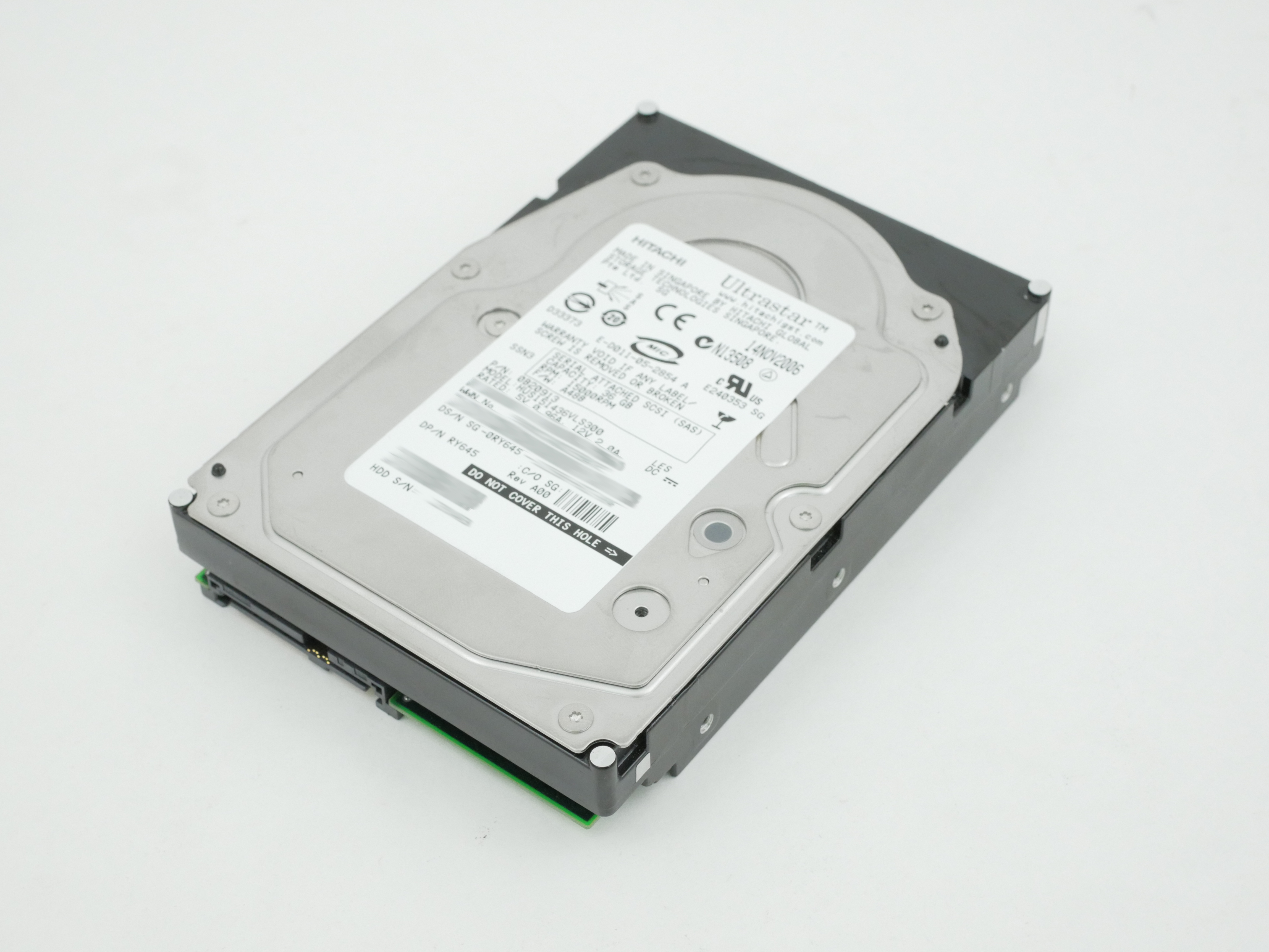DELL 36GB 15K RPM 16MB Cache 3.5" SAS HDD HUS151436VLS300 0B20913 0RY645