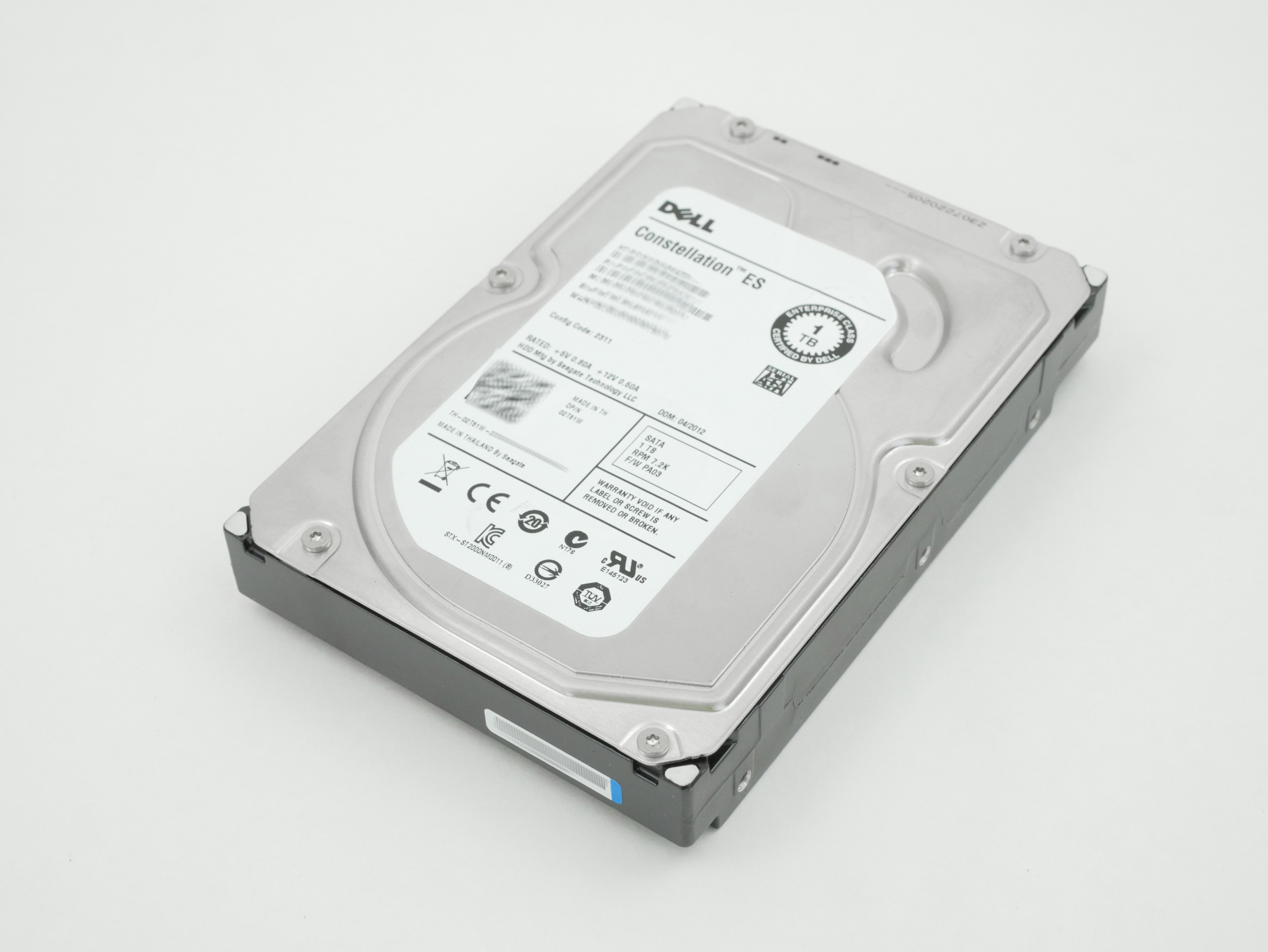 Dell Seagate EQL 1-TB 7.2K 3.5 SATA HDD FX0XN 9YZ164-236