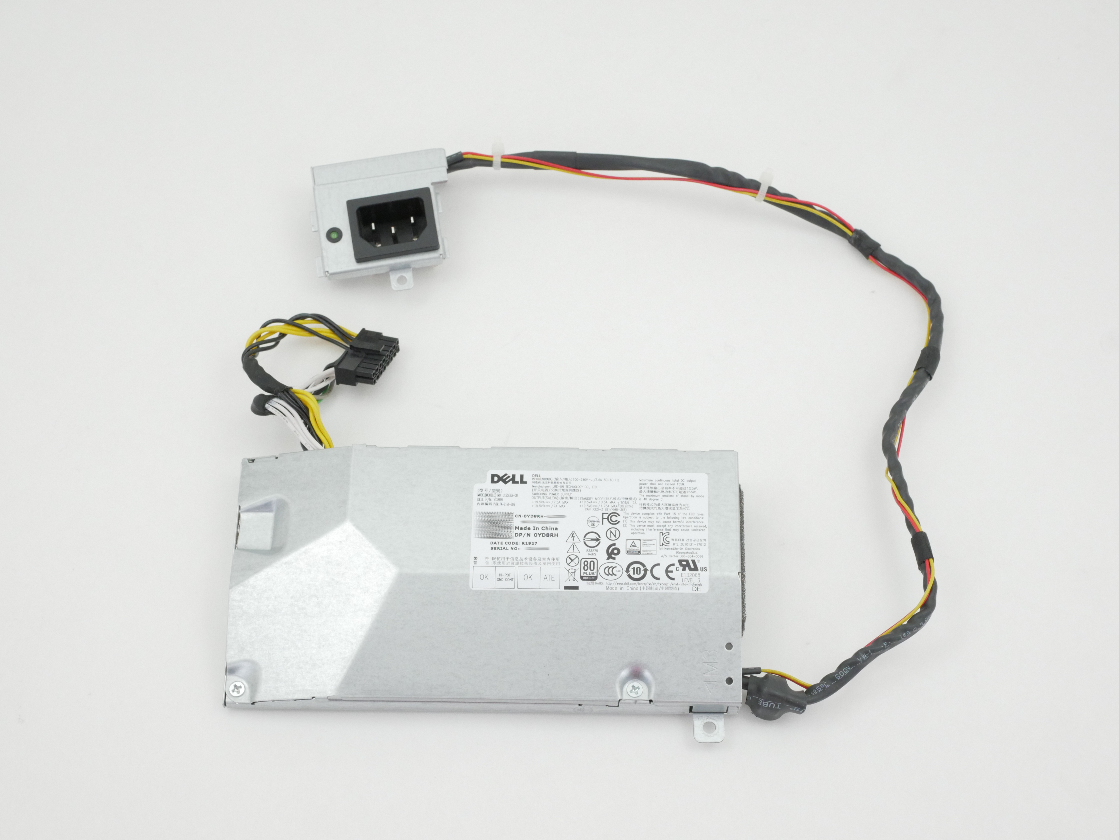 Dell PSU For Dell OptiPlex 7470 AIO 155W L155EBA-00 YD8RH PA-2161-2DB