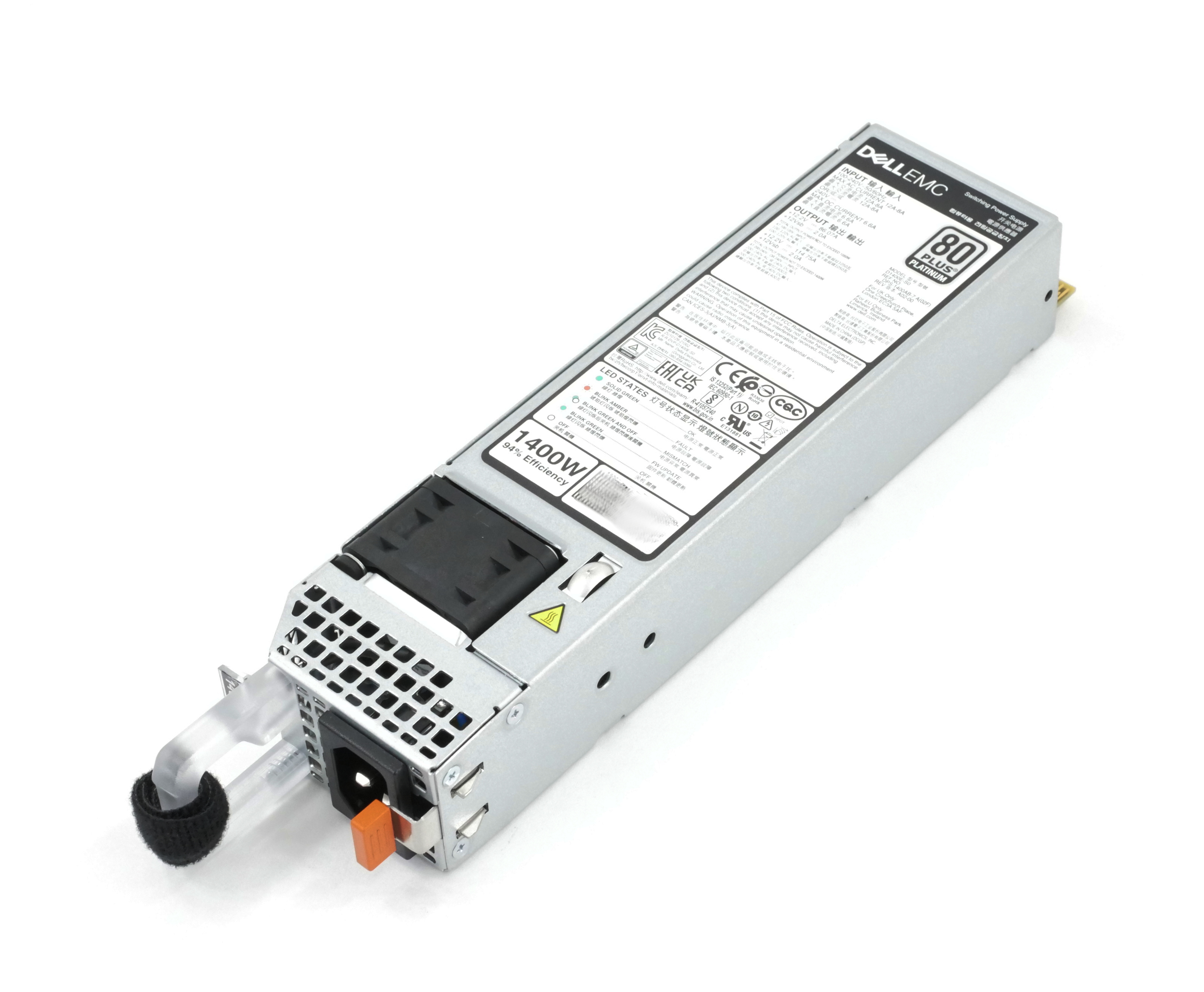 Dell EMC D1400E-S0PSU 1400W 80+ Platinum 60mm for Dell PowerEdge R750 7DWXY - Click Image to Close