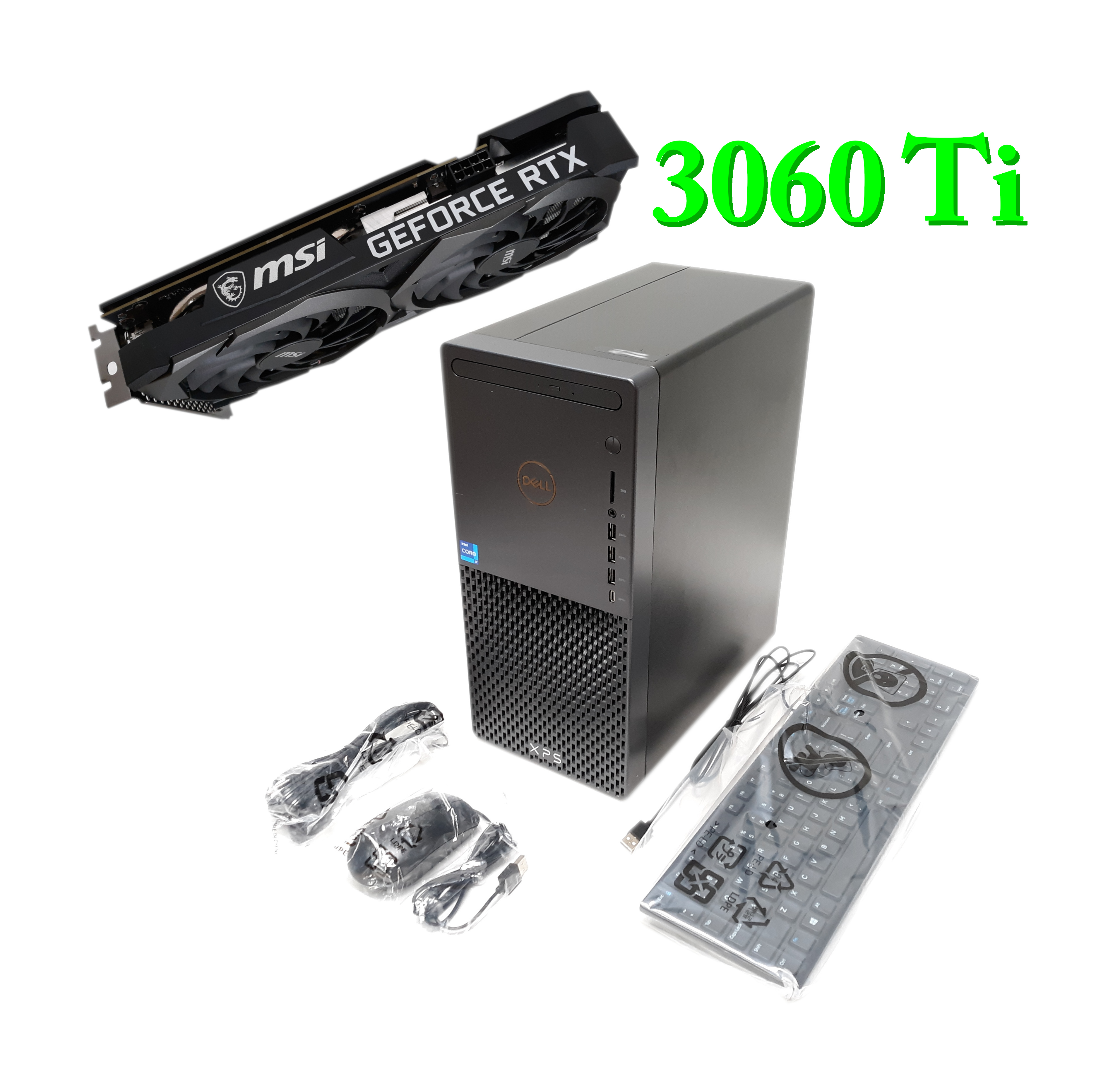 Gaming Dell XPS 8940 Desktop MSI RTX 3060 TI i7-11700 M.2 512GB