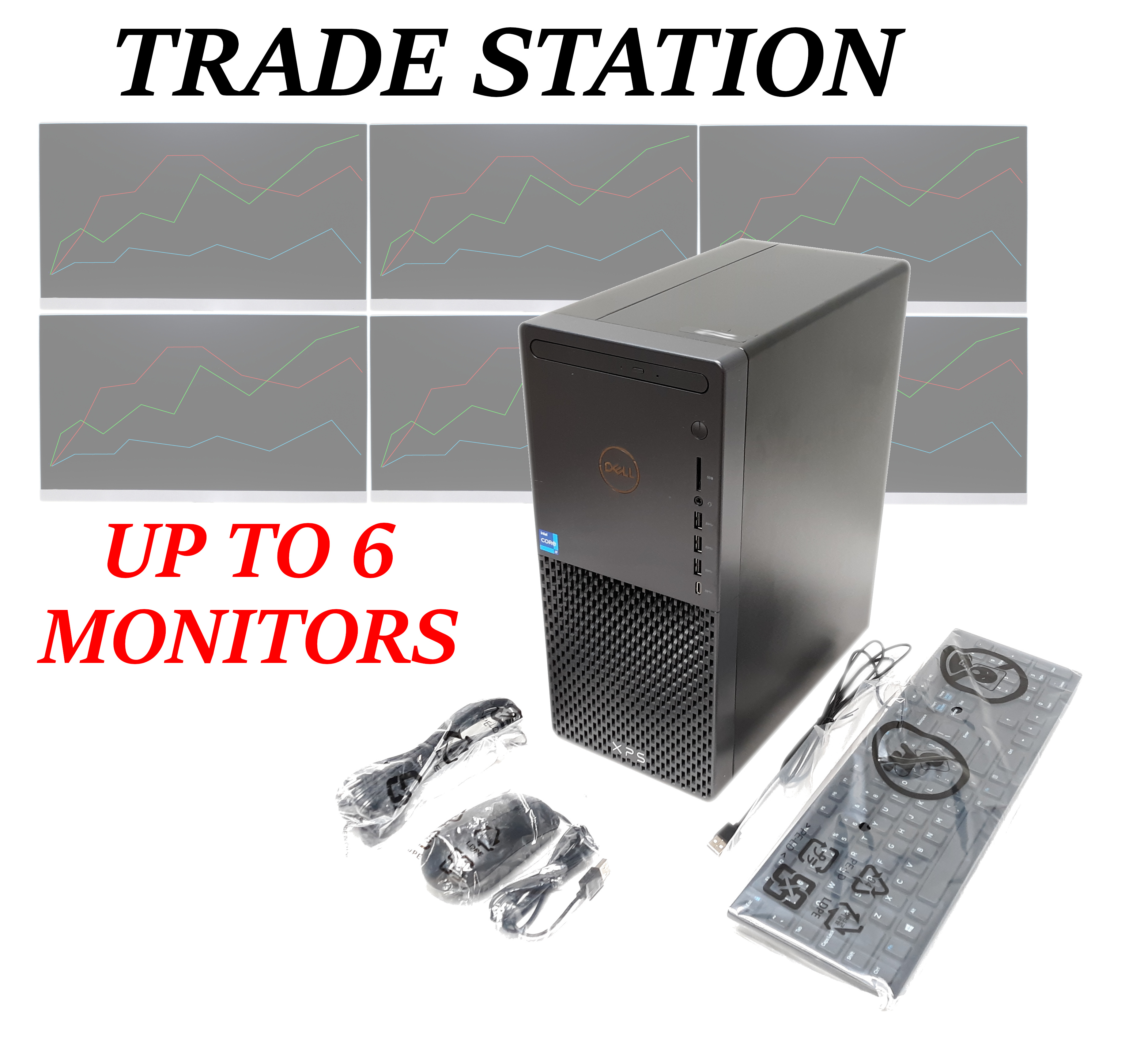 Dell XPS 8940 Trade Station up to 6 Monitors i7-11700 8C/16T SSD M.2 512GB HDD 1TB RAM 32GB Wi-Fi