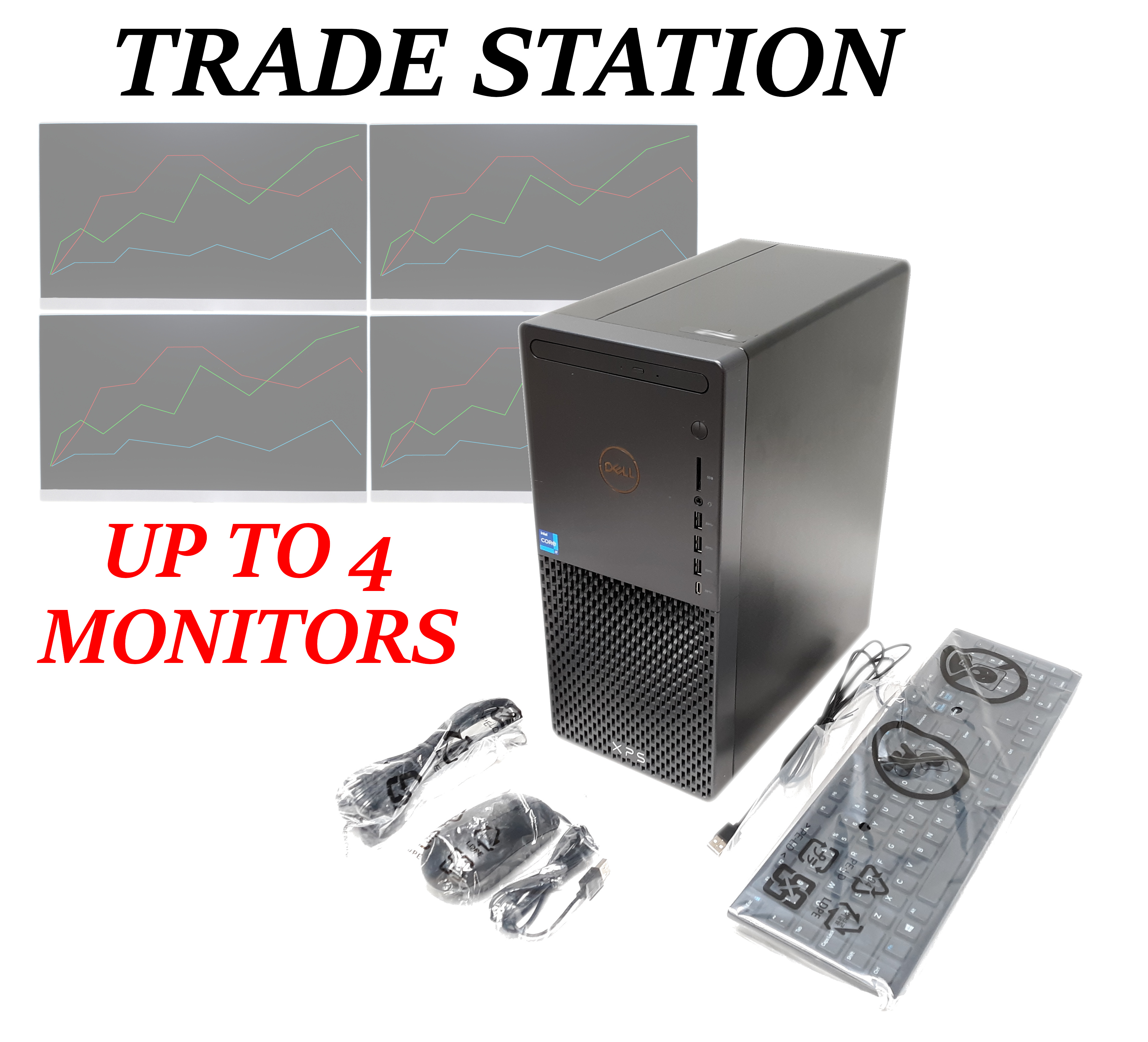 Dell XPS 8940 Trade Station up to 4 Monitors i7-11700 8C/16T SSD M.2 512GB HDD 1TB RAM 32GB Wi-Fi