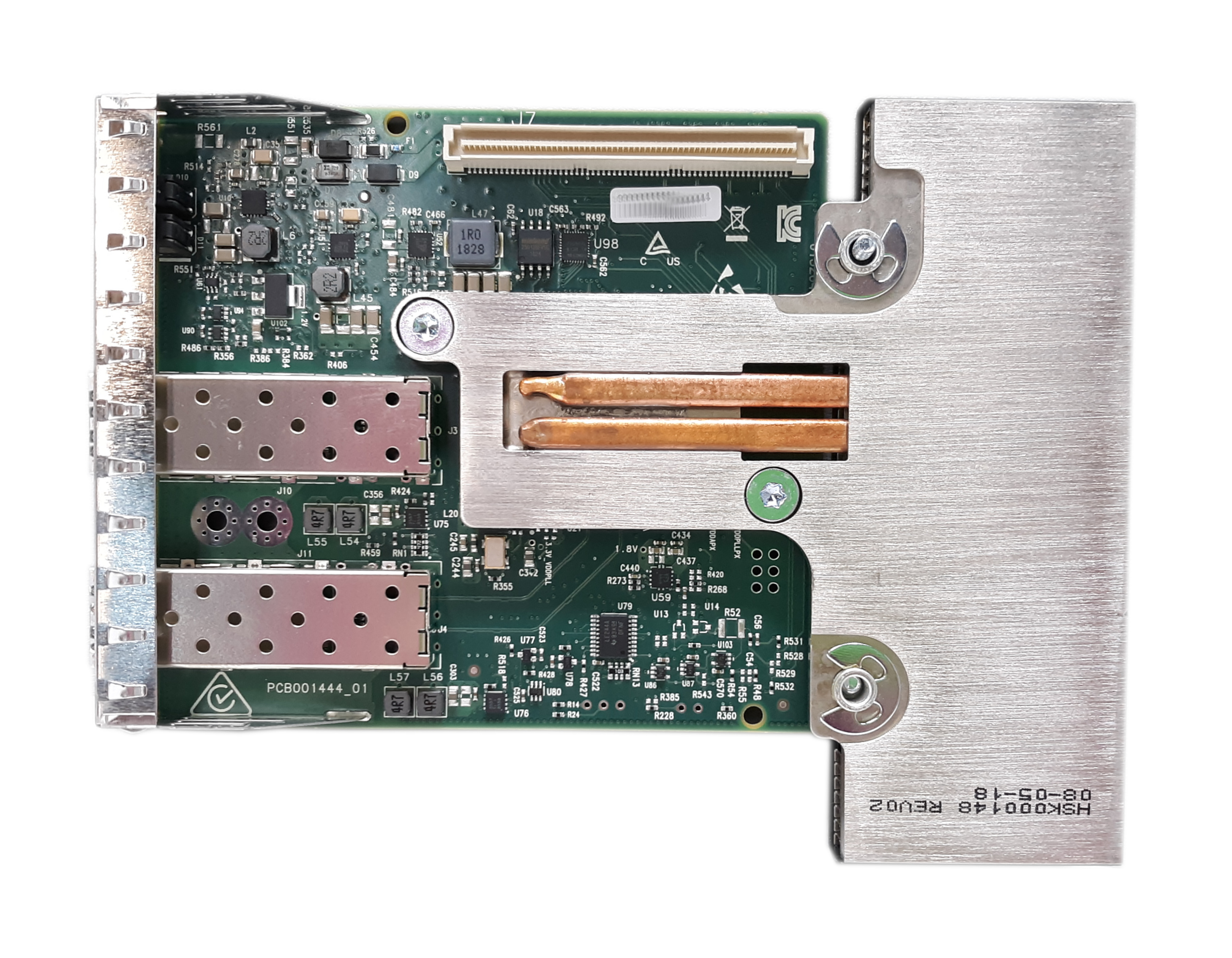 Dell Mellanox CX422A ConnectX-4 Dual Port 25GbE SFP Network Daughter Card R887V 0R887V - Click Image to Close