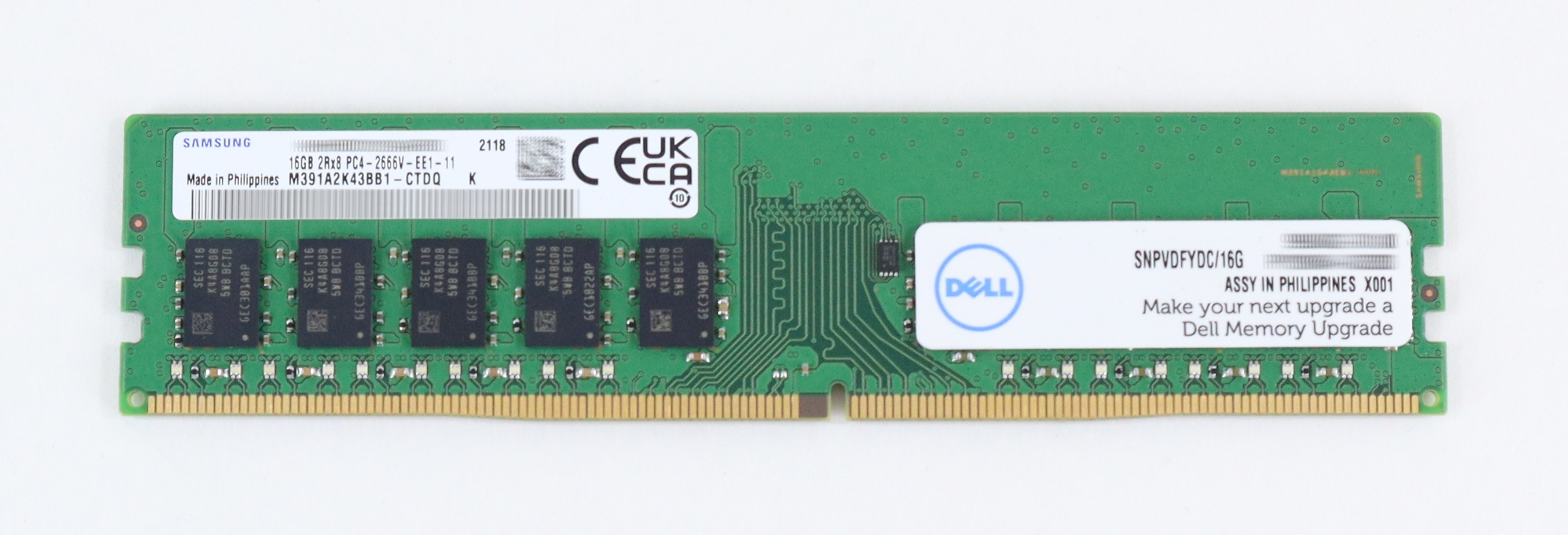 DELL 16GB 2RX8 DDR4 UDIMM Memory RAM 2666MHZ - Click Image to Close