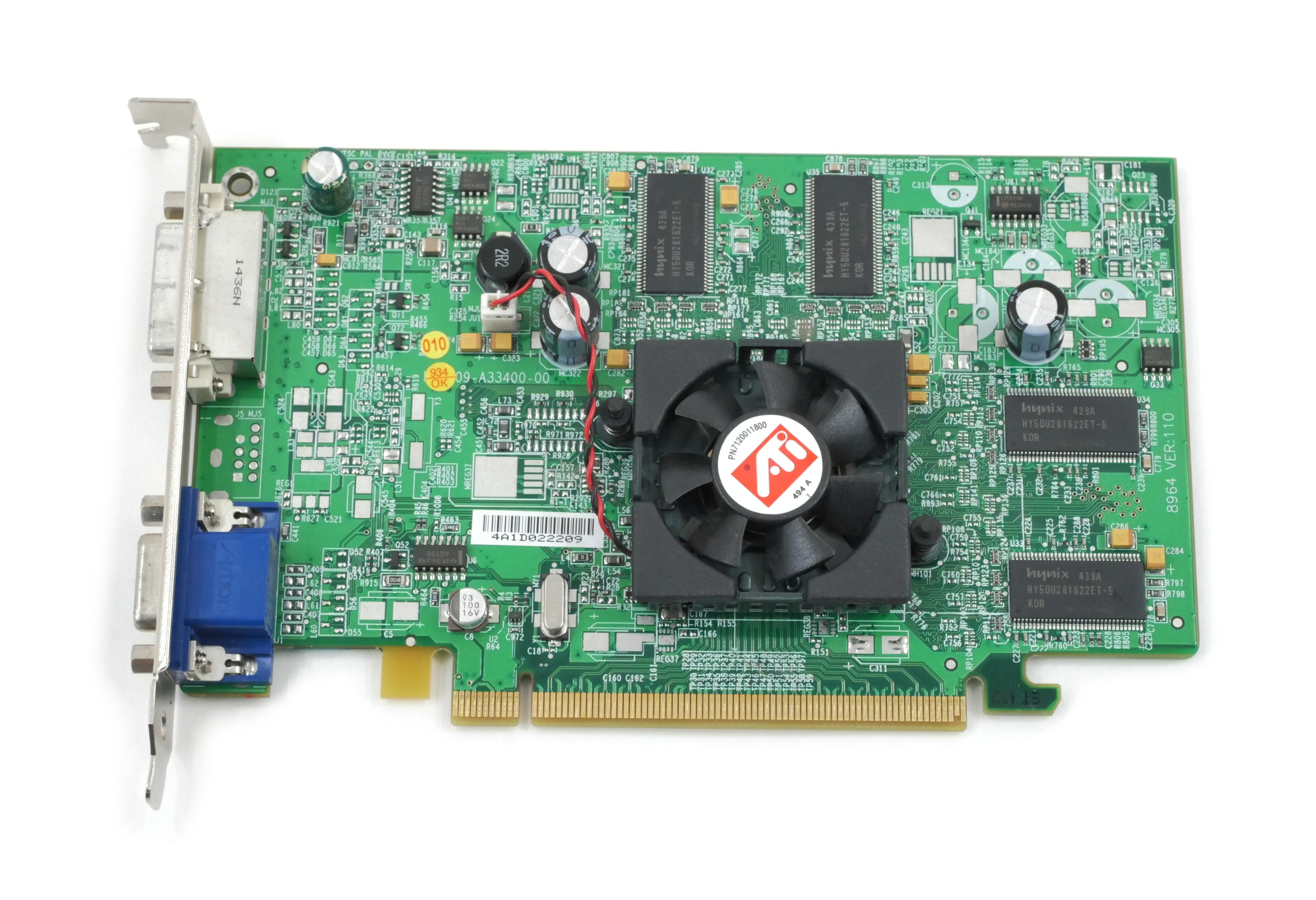 Dell AMD ATI FireGL V3100 128MB PCI-E DVI VGA M4177 - Click Image to Close