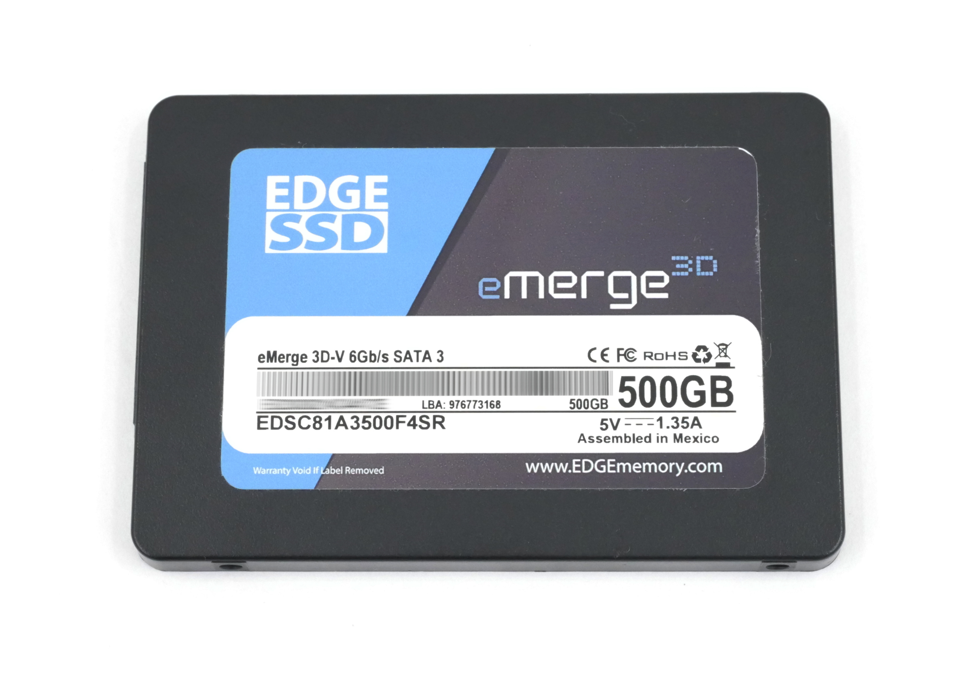 EDGE eMerge 3D-V 500GB EDSC81A3500F4SR SSD SATA 6Gb/s 2.5" PE255046