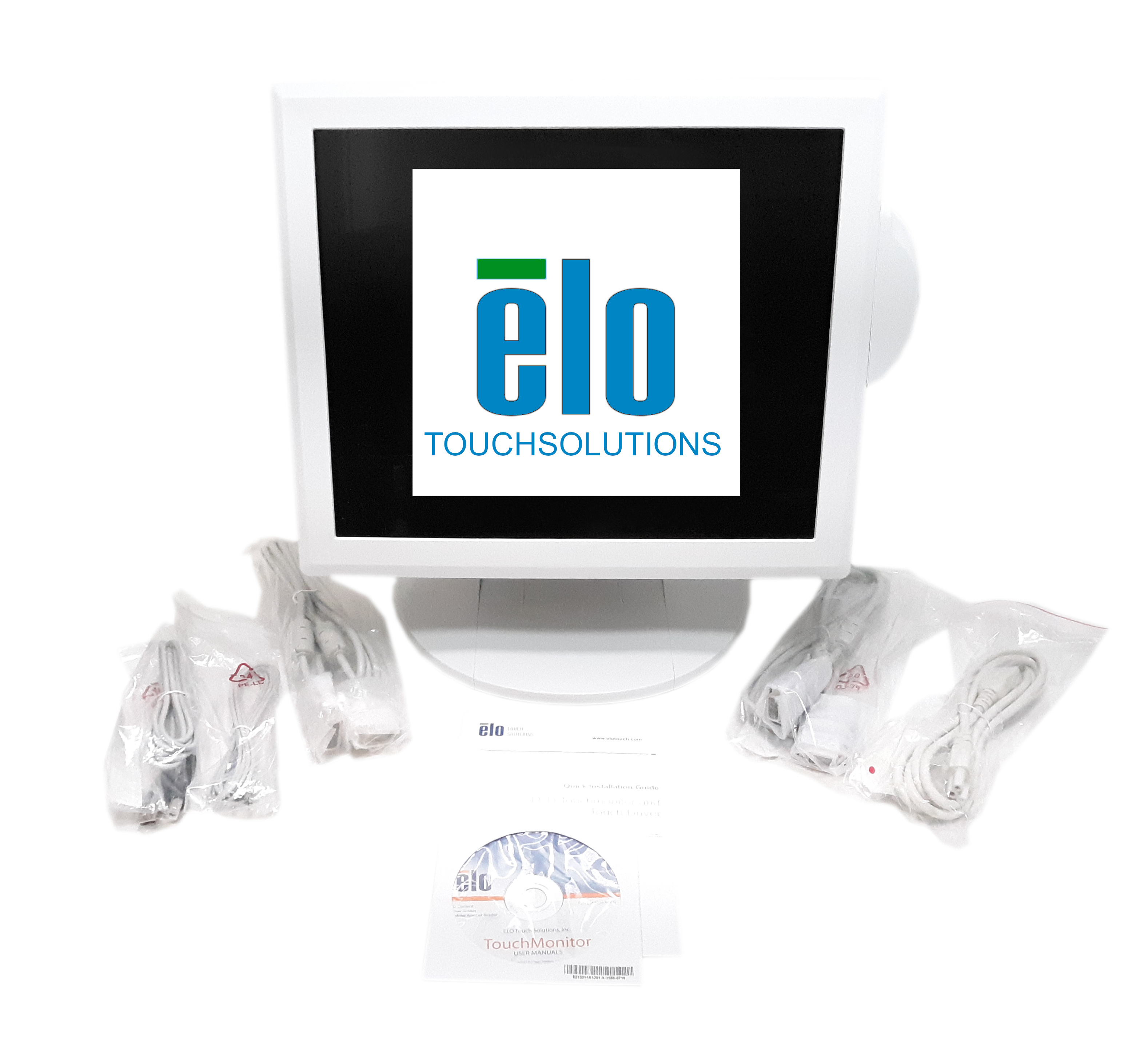Elo Touchscreen POS Display 17" LCD VGA DVI Medical White E112906 ET1729L-8CKA-1-RUHZ-G
