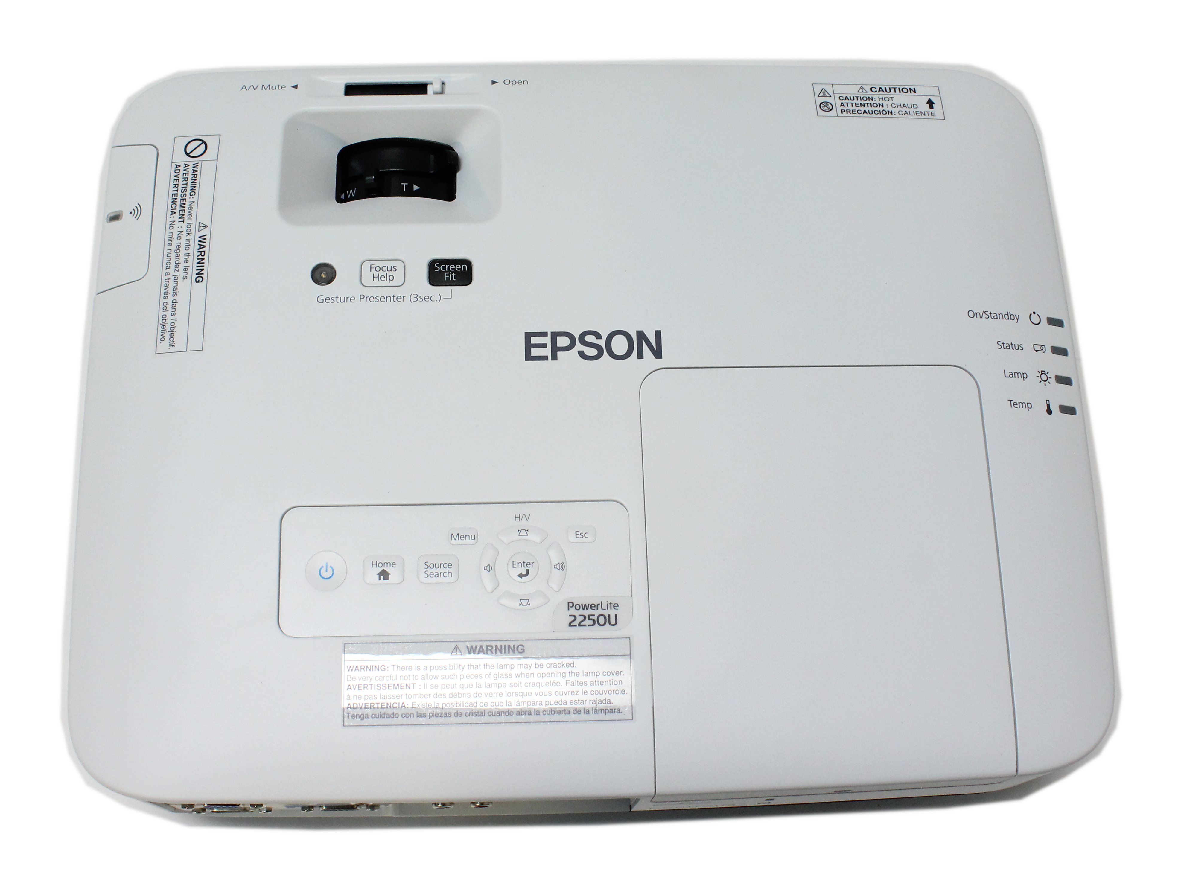 Epson Powerlite 2250U 3LCD Projector Lan Wuxga 1920x1200 H871A
