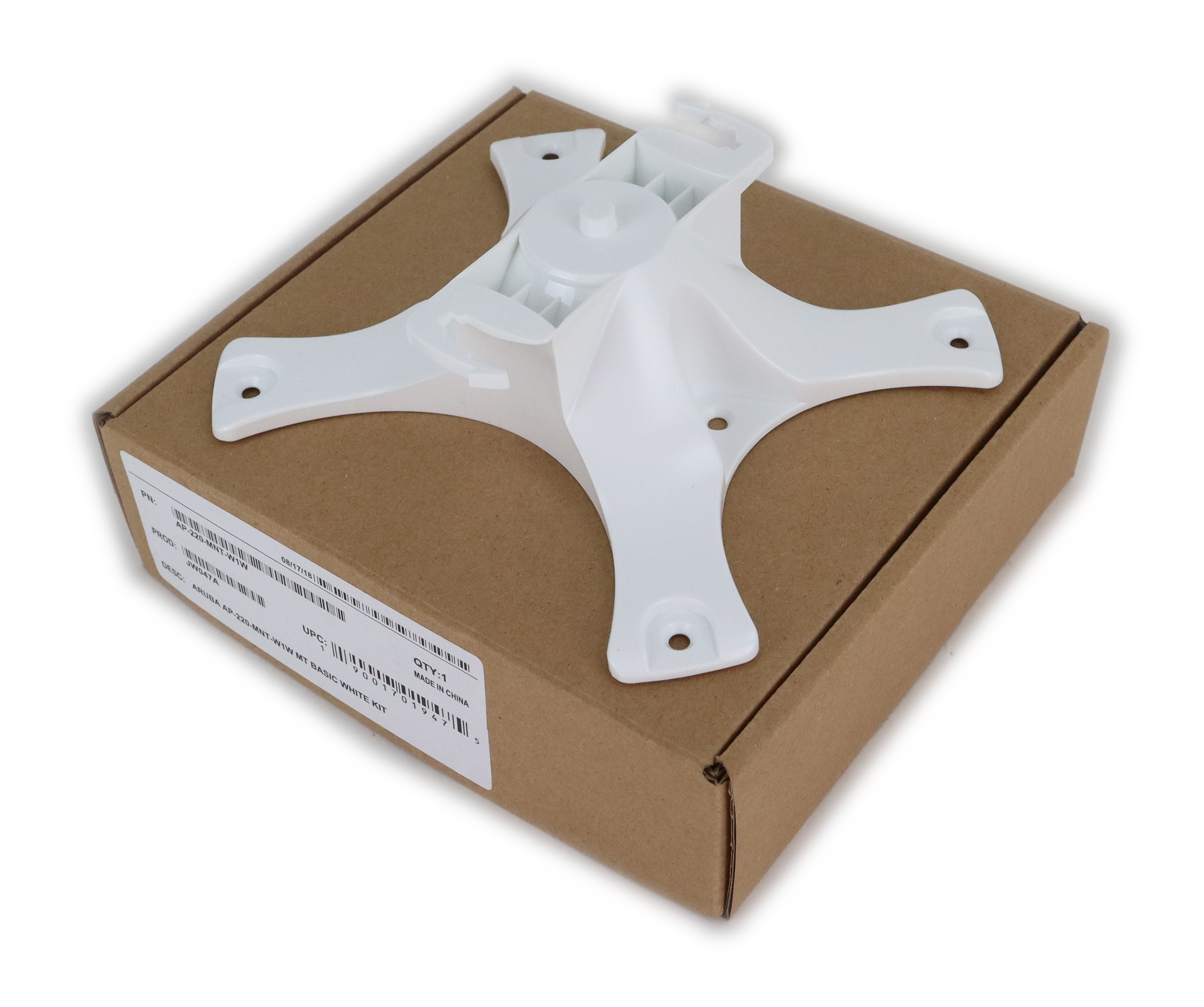 Aruba JW047A Access Point Mounting Kit, Wall or Ceiling Mount AP-220-MNT-W1W - Click Image to Close