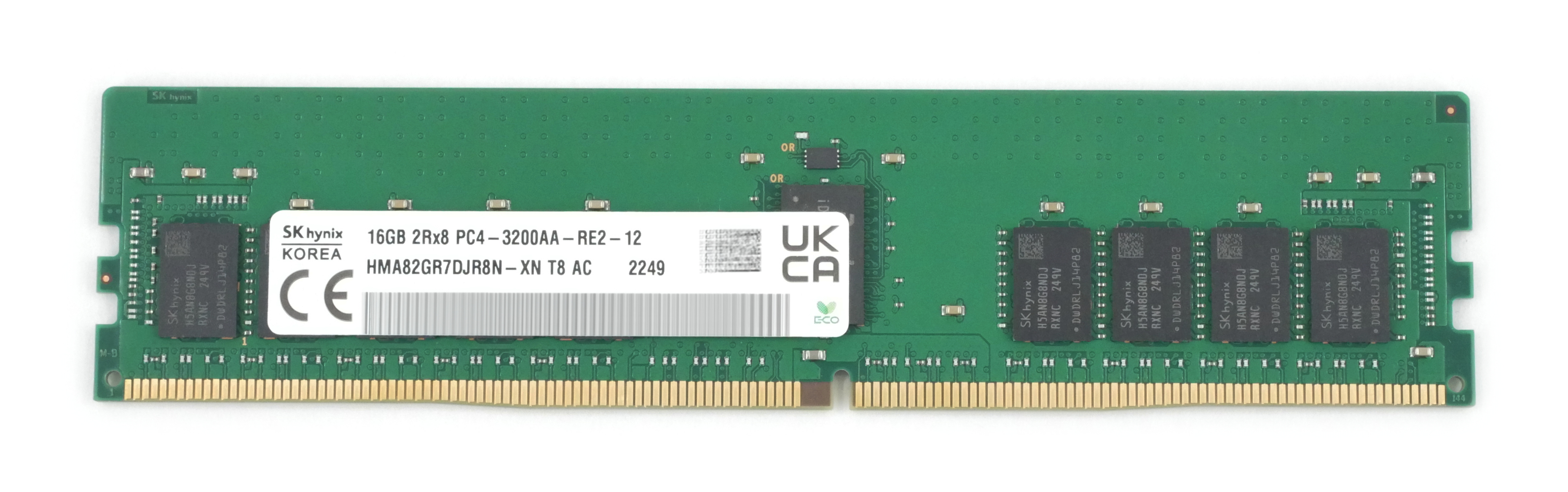 Hynix 16GB HMA82GR7DJR8N-XN PC4-3200AA DDR4 288pin ECC Reg 1.2V - Click Image to Close