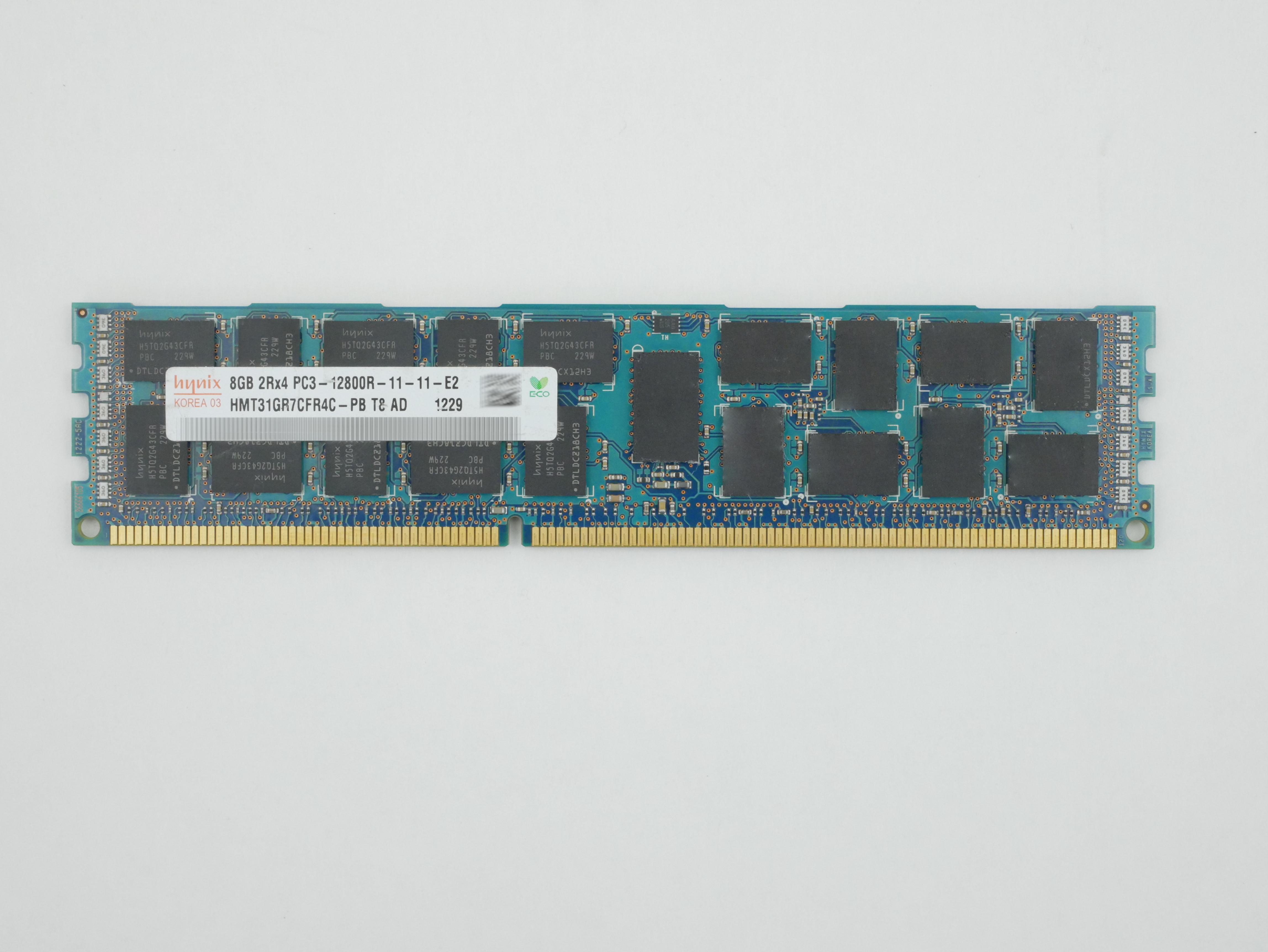 Hynix 8GB PC3-12800R DDR3-1333MHz ECC Registered 240pin Dimm HMT31GR7CFR4C-PB