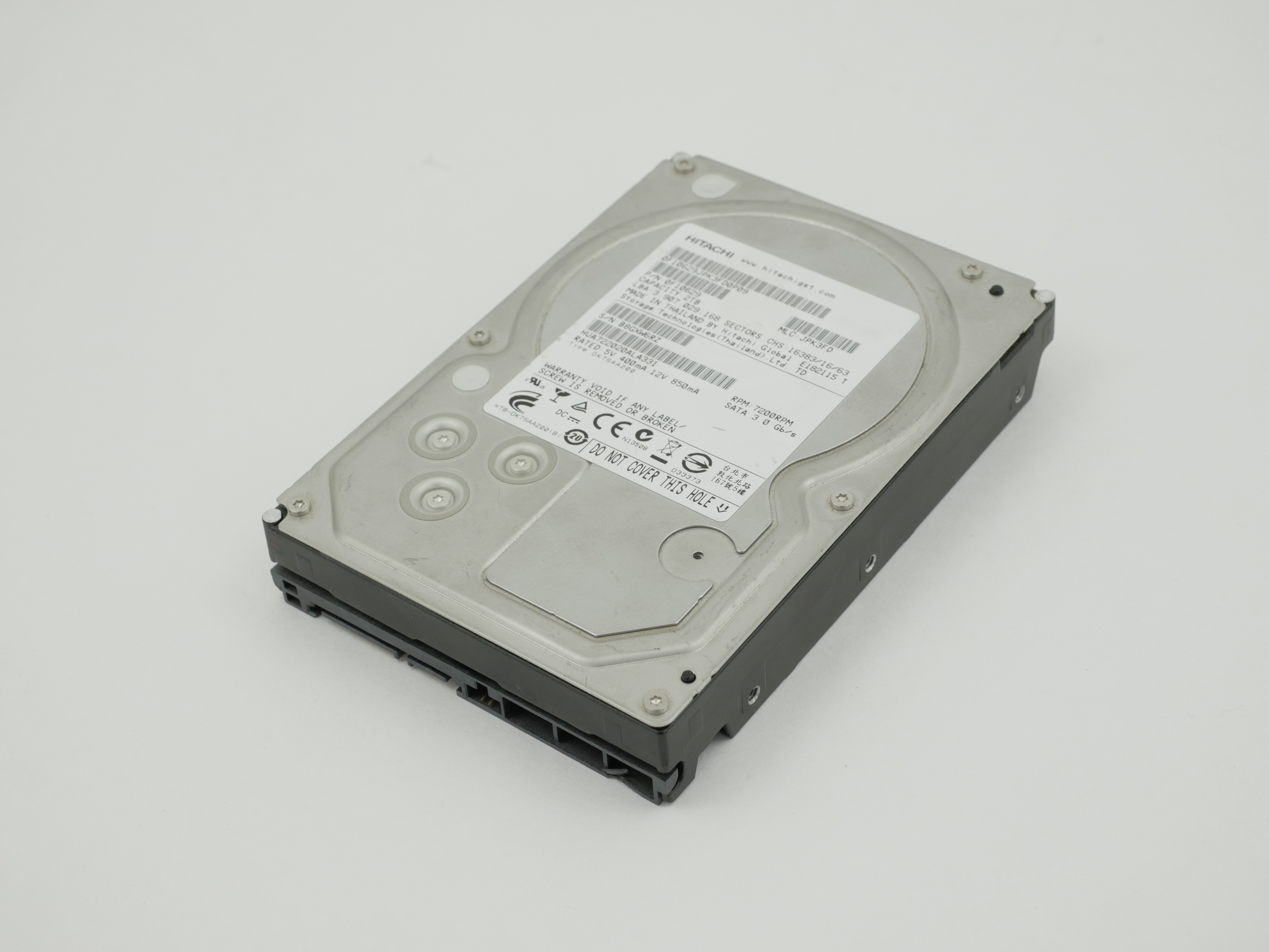 HGST 2TB HDD 7200RPM SATA 3Gb/s 3.5" HUA722020ALA331 0F10629