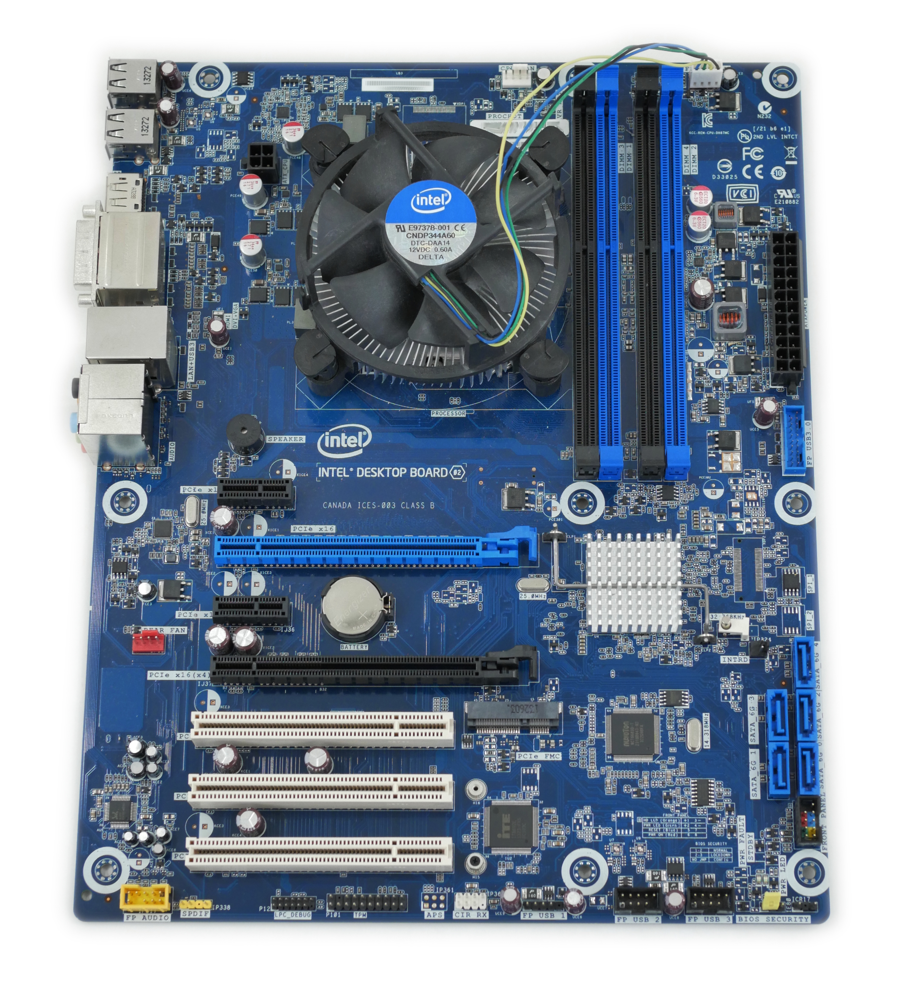 Intel Desktop Motherboard DH87MC + Core i5-4570 + Heatsink G74242-401 - Click Image to Close