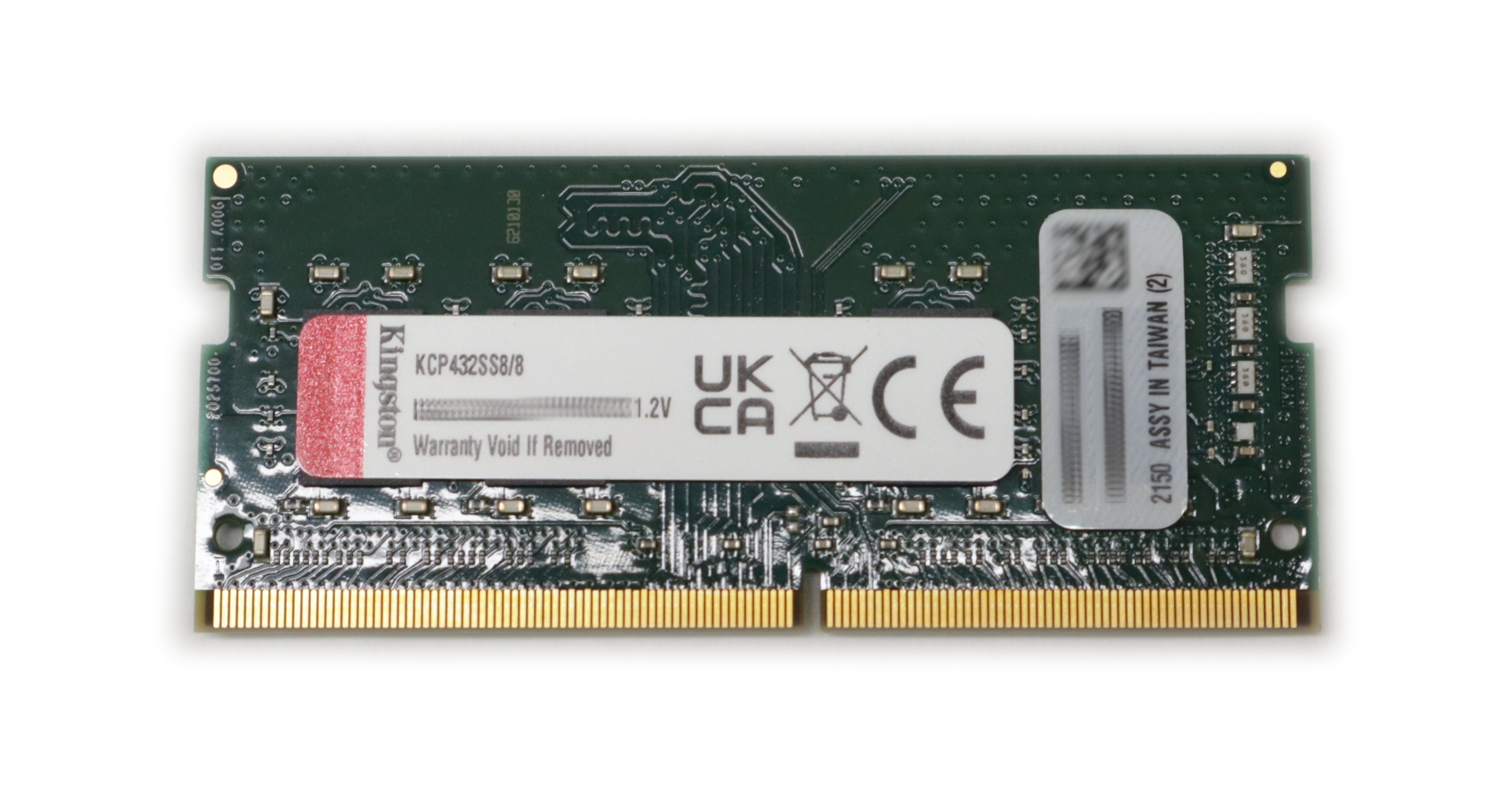 Kingston 8GB KCP432SS8/8 PC4-25600 3200MHz SoDimm 260-pin 1.2V ECC-No unbuffered - Click Image to Close