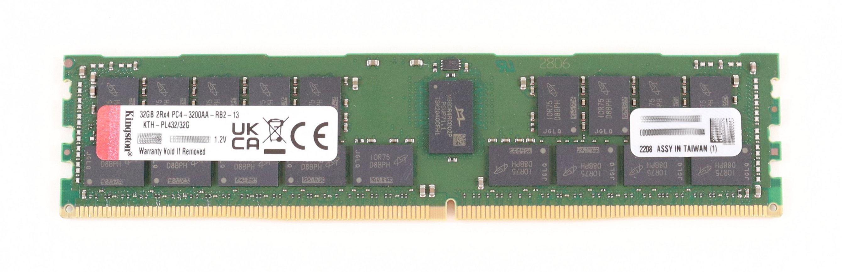 Kingston 32GB KTH-PL432/32G PC4-3200AA DDR4 25600 Dimm 288-pin ECC 1.2V Ref - Click Image to Close