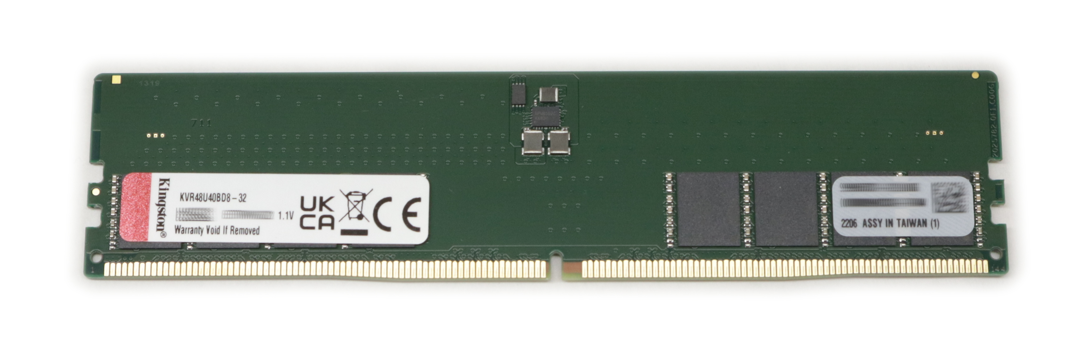 Kingston 32GB KVR48U40BD8-32 PC5-4800 DDR5 4800MHz 1.1V 288-Pin ECC unbuffered