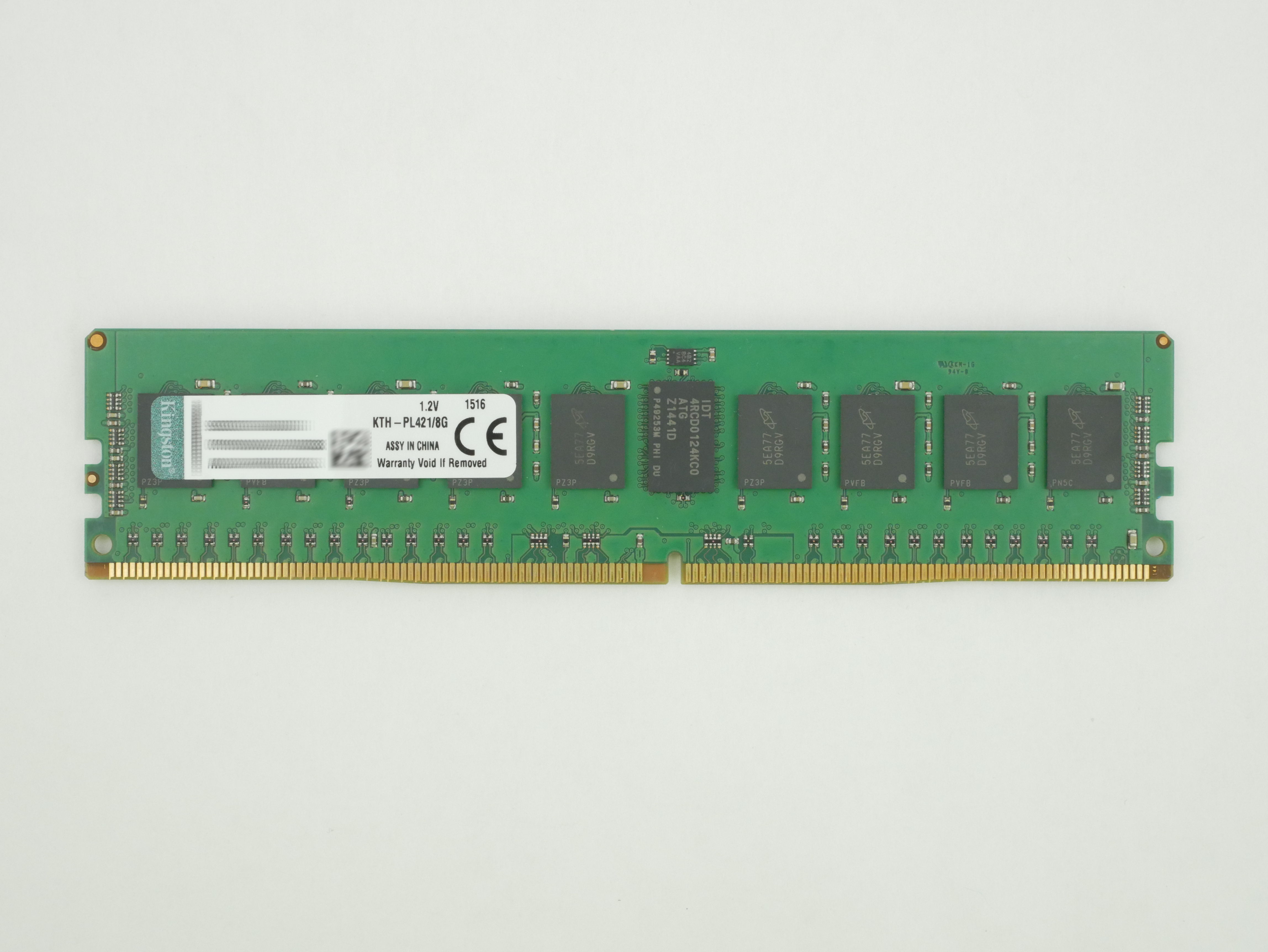 Kingston 8GB 288pin DDR4 SDRAM ECC Registered 2133 (PC4 17000) KTH-PL421/8G