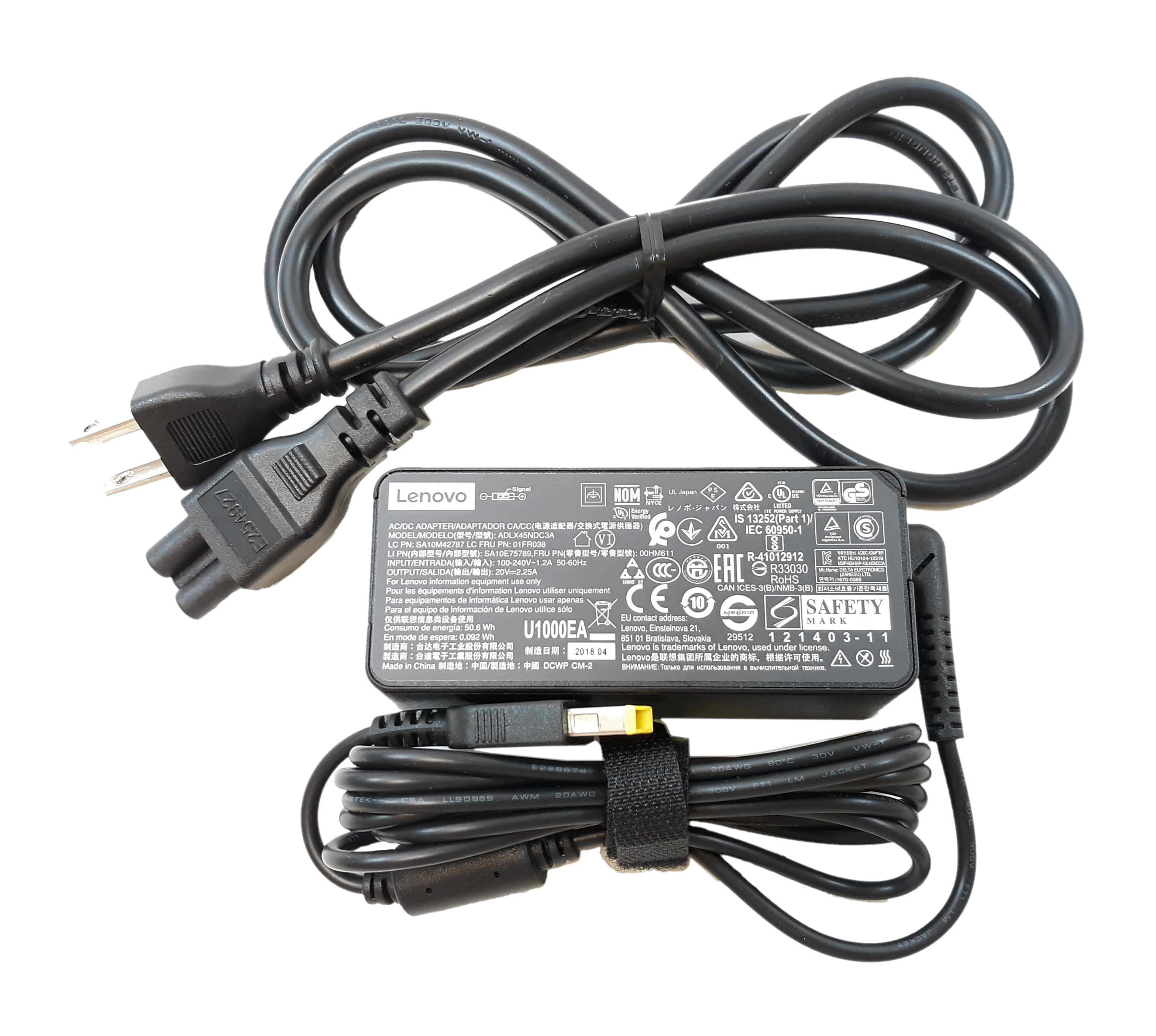 pakke Produktionscenter skrivning Lenovo AC/DC Power Adapter ADLX45NDC3A Output: 20V-2.25A 45W SA10M42787  01FR038 U100EA Compeve Compenet Lenovo AC/DC Power Adapter ADLX45NDC3A  Output: 20V-2.25A 45W Pn: [ADLX45NDC3A] - $29.99 : Professional Multi  Monitor Workstations, Graphics Card