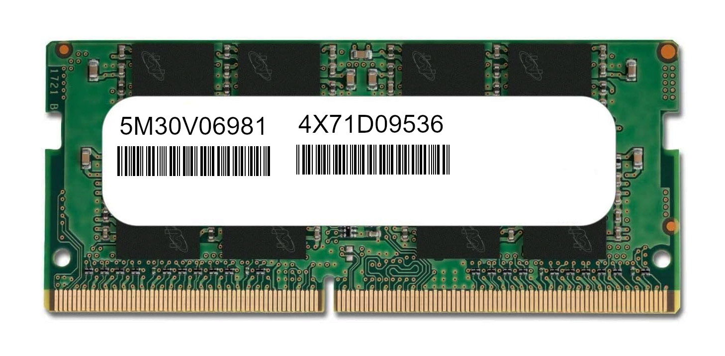 Lenovo 32GB PC4-3200AA DDR4 25600 SODIMM Unbuffered 260pin 4X71D09536 5M30V06981 - Click Image to Close