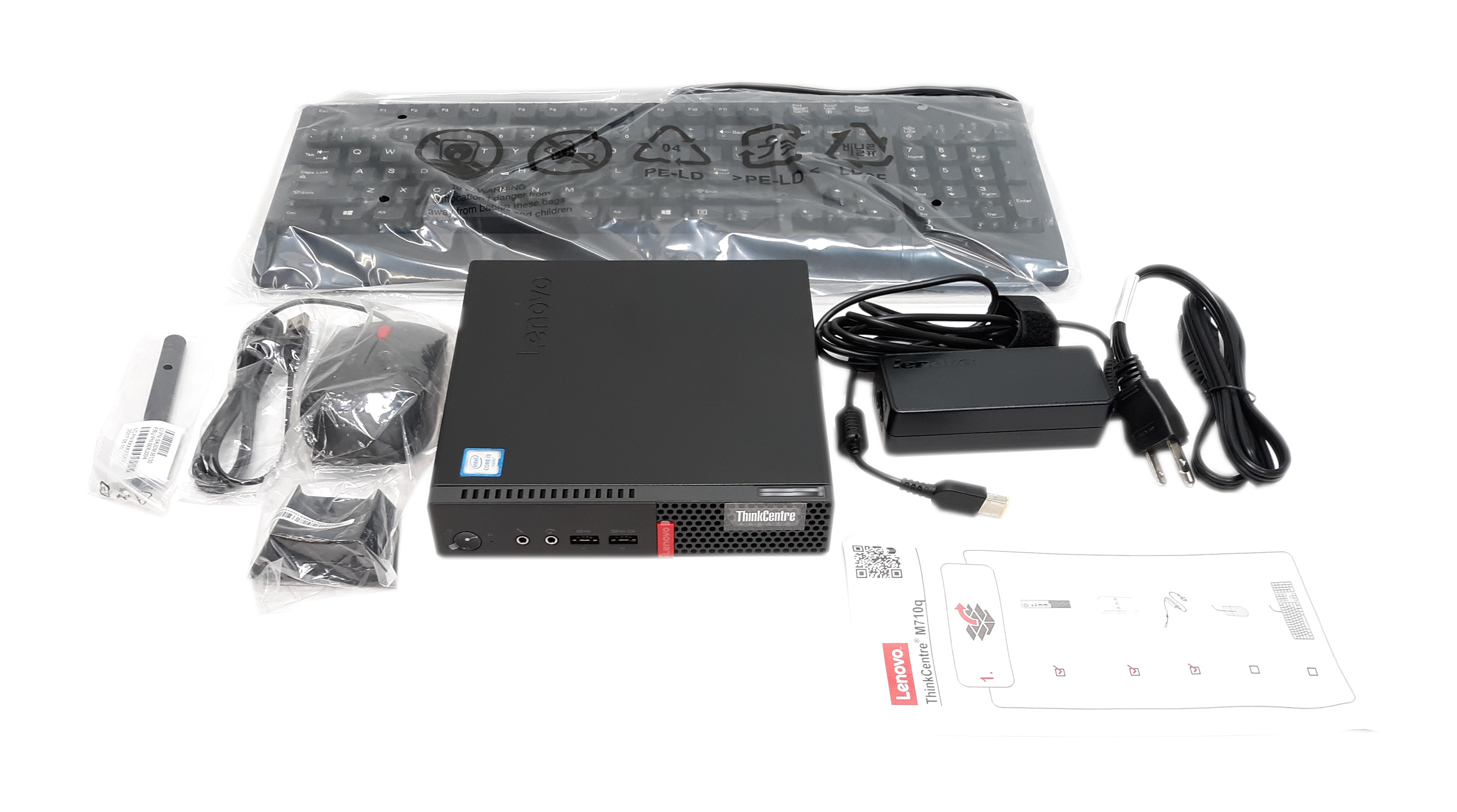 Lenovo ThinkCentre M710q Tiny i3-6100T 3.2GHz RAM 4GB HDD 500GB HD Graphics 530 10MR0049US