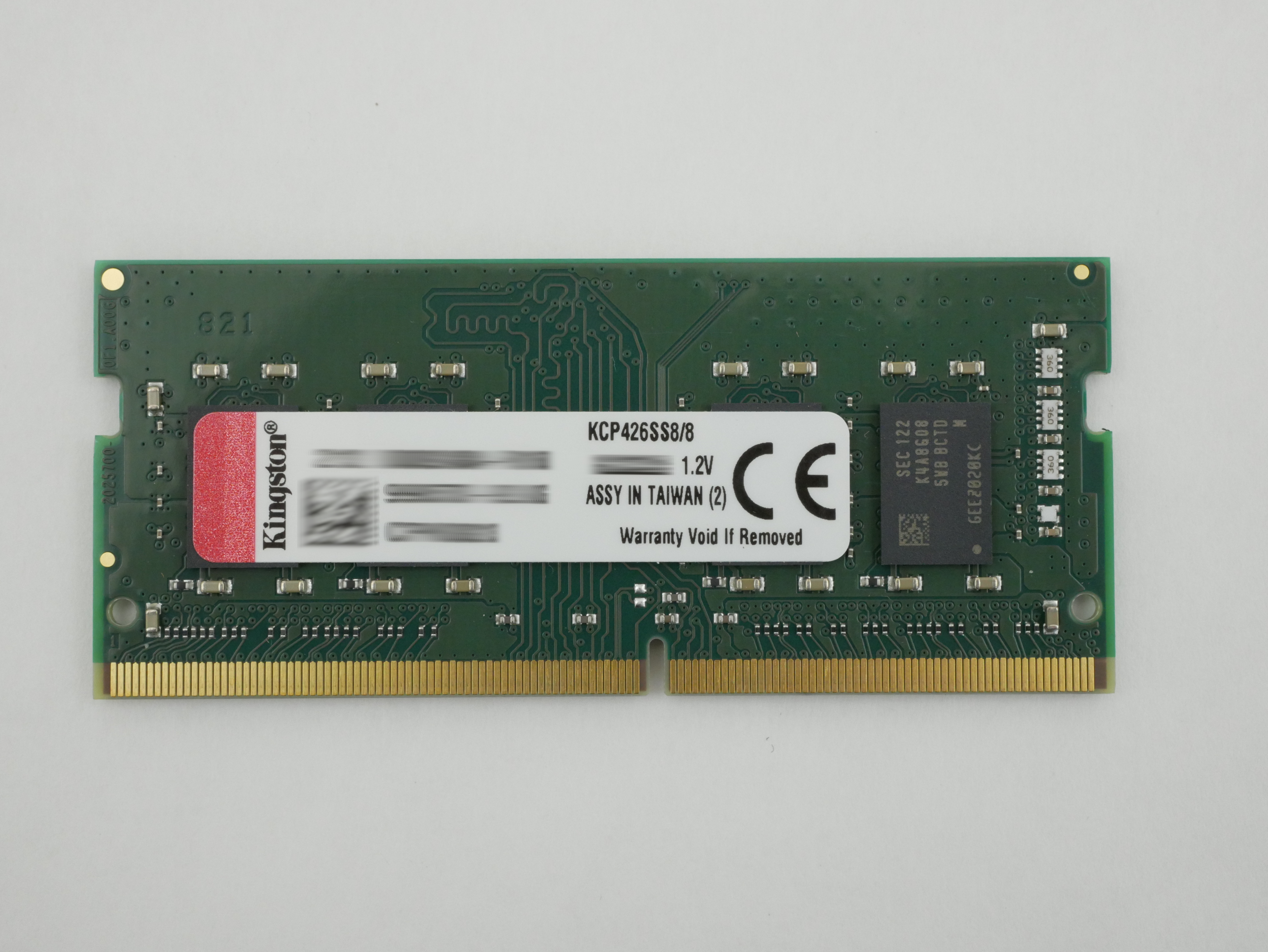 Kingston 8GB DDR4 2666MHz SODIMM Laptop Memory KCP426SS8/8