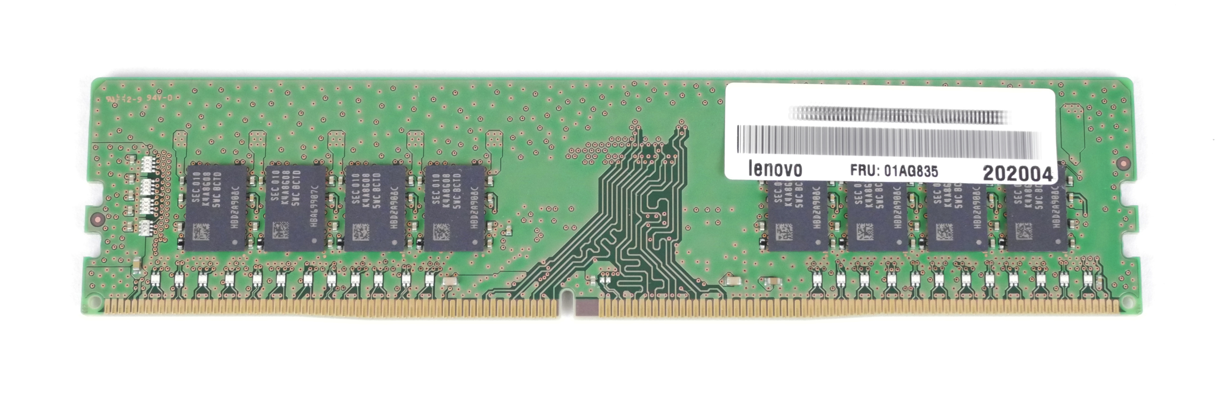 Lenovo 16GB PC4-21300 2666MHz DDR4 UDimm Non-ECC 288pin 1.2V 01AG835