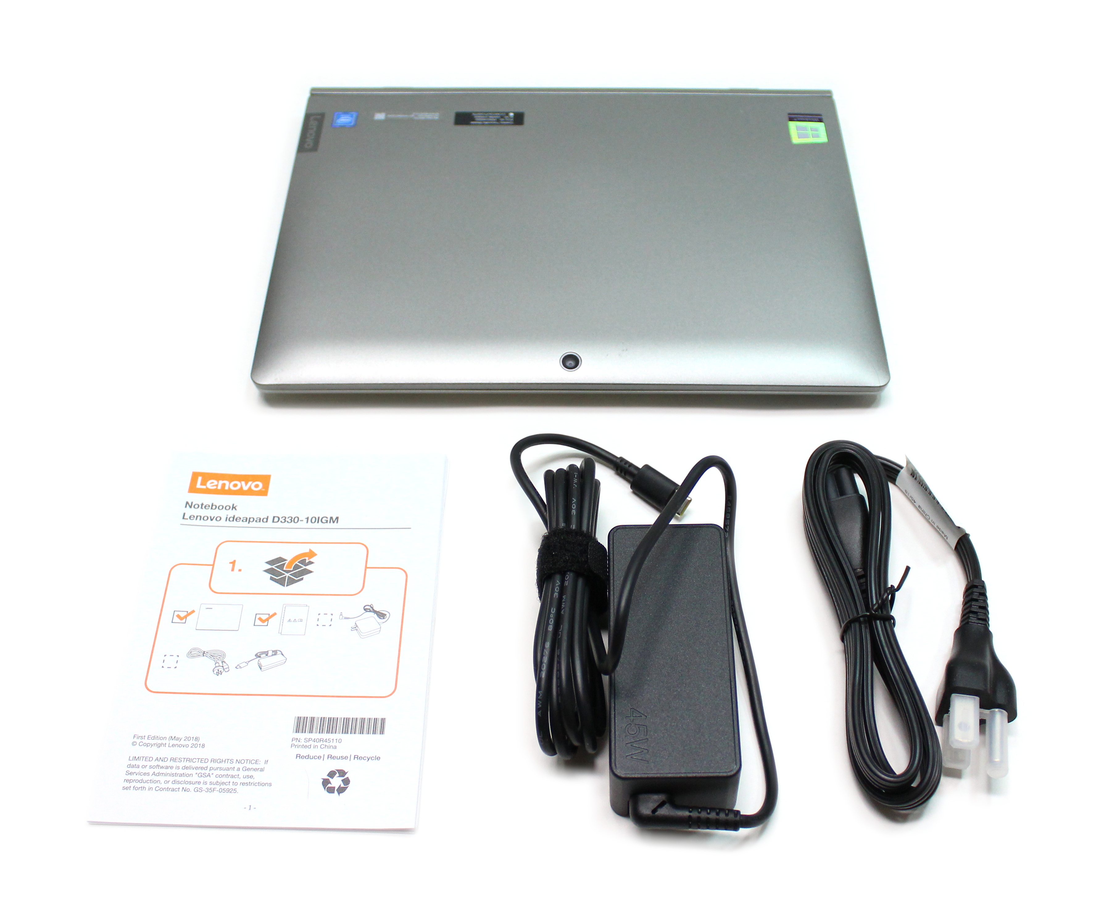 Lenovo IdeaPad D330-10IGM 10.1" Touch Intel N4000 RAM 4GB eMMC 128GB 81MD001SUS - Click Image to Close