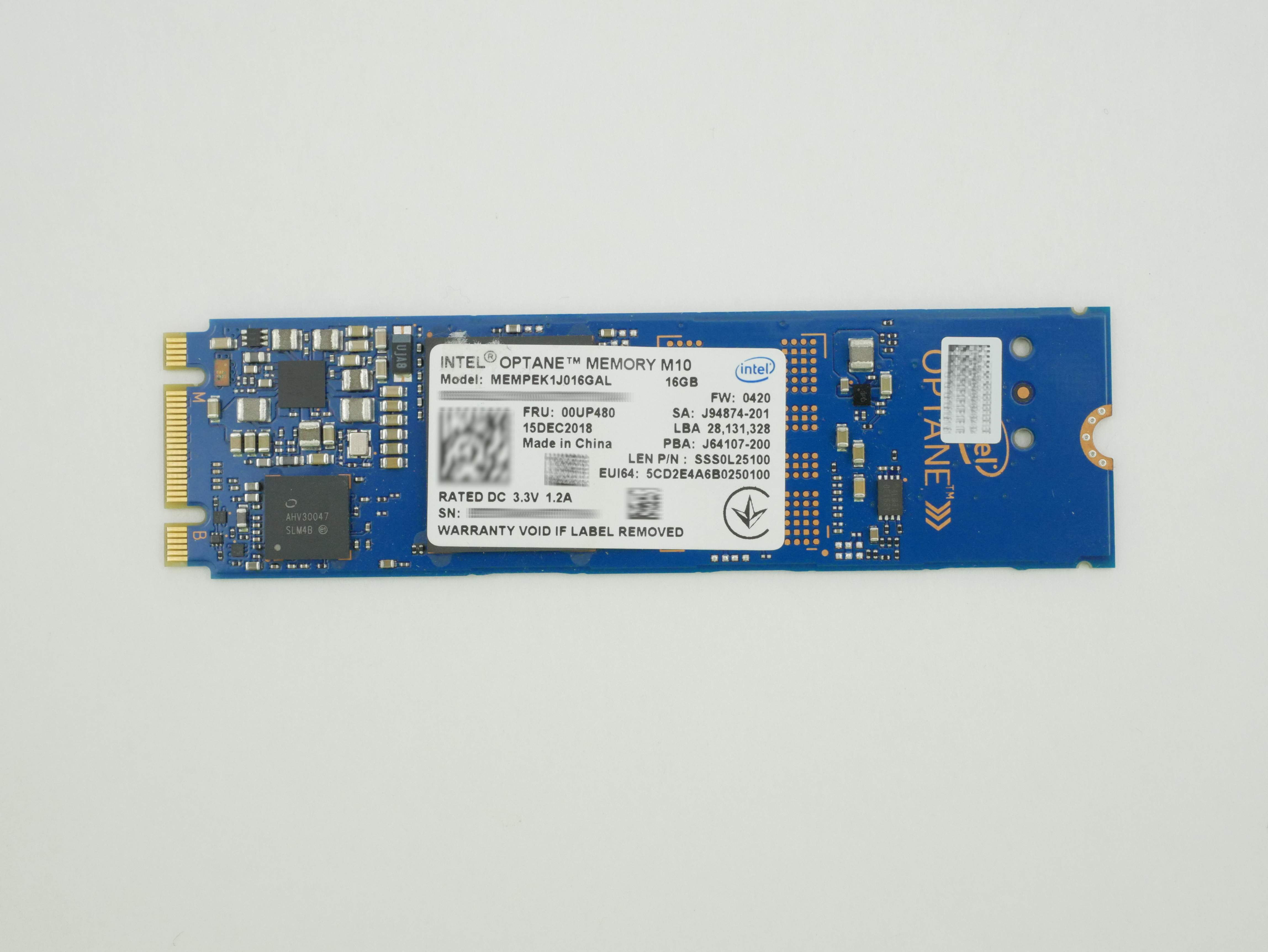 Lenovo Intel Optane M10 16GB SSD M.2 MEMPEK1J016GAL 00UP480