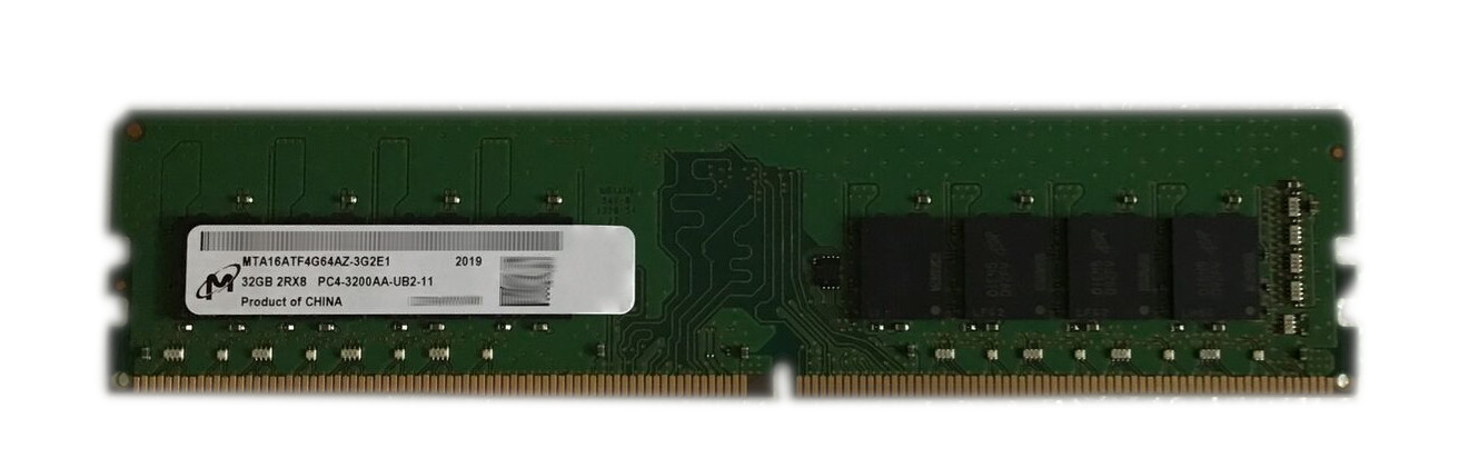 Micron 32GB DDR4 MTA16ATF4G64AZ-3G2E1 PC4-3200AA RAM Desktop Memory