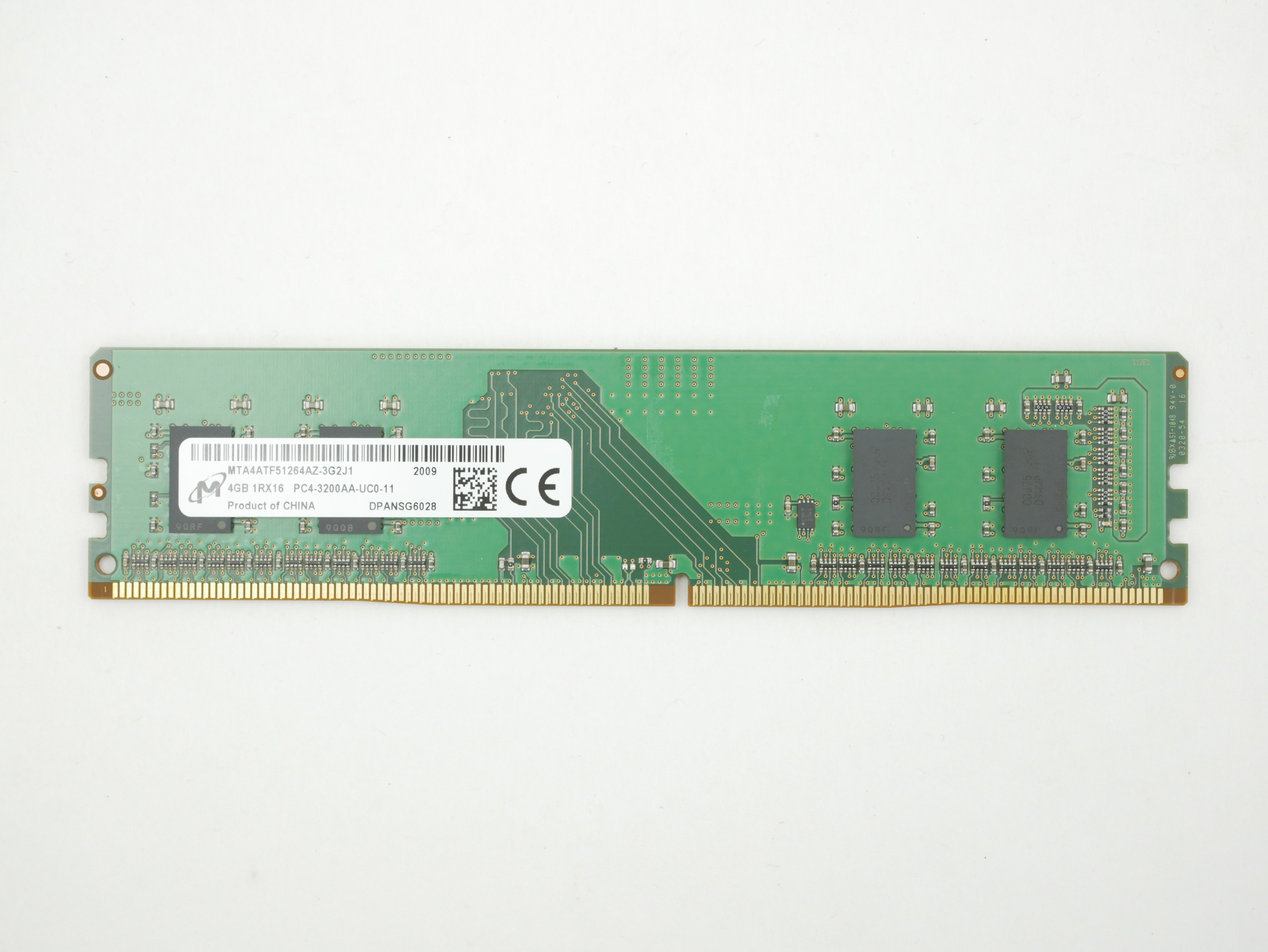 Micron 4GB DDR4 PC4-3200AA UDIMM 288PIN MTA4ATF51264AZ-3G2J1