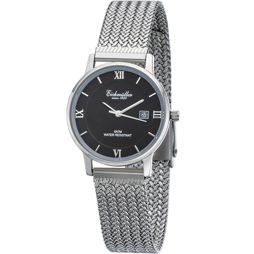 Eichmuller DAU-quartz-flat steel Miyota 1M12 30mm Ladies German Watch ...