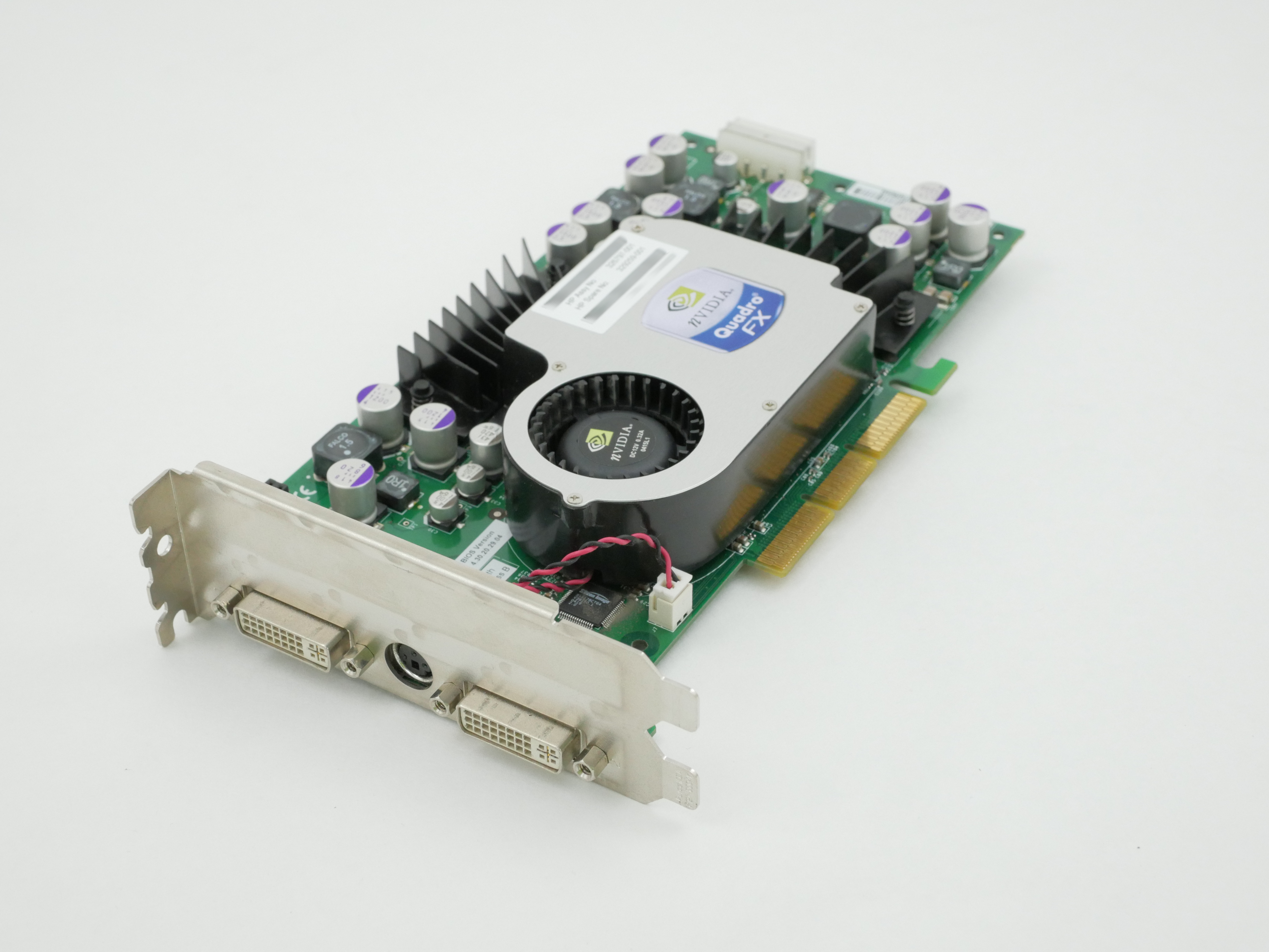 HP nVidia Quadro FX 2000 FX2000 128MB AGP Dual DVI S-Video 326797-001 329259-001