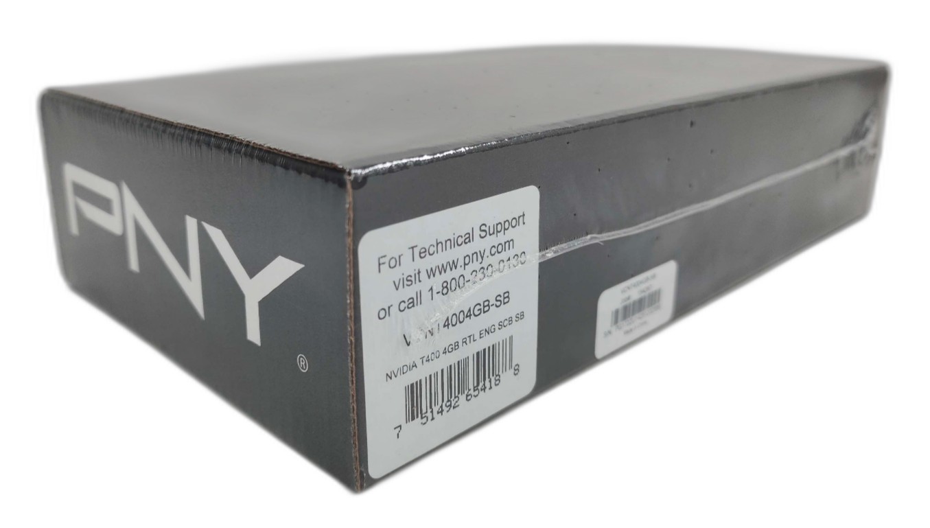 PNY T400 nVIDIA VCNT4004GB-SB 4GB 64-bit GDDR6 PCI E 3.0 x16 Low Profile SFF
