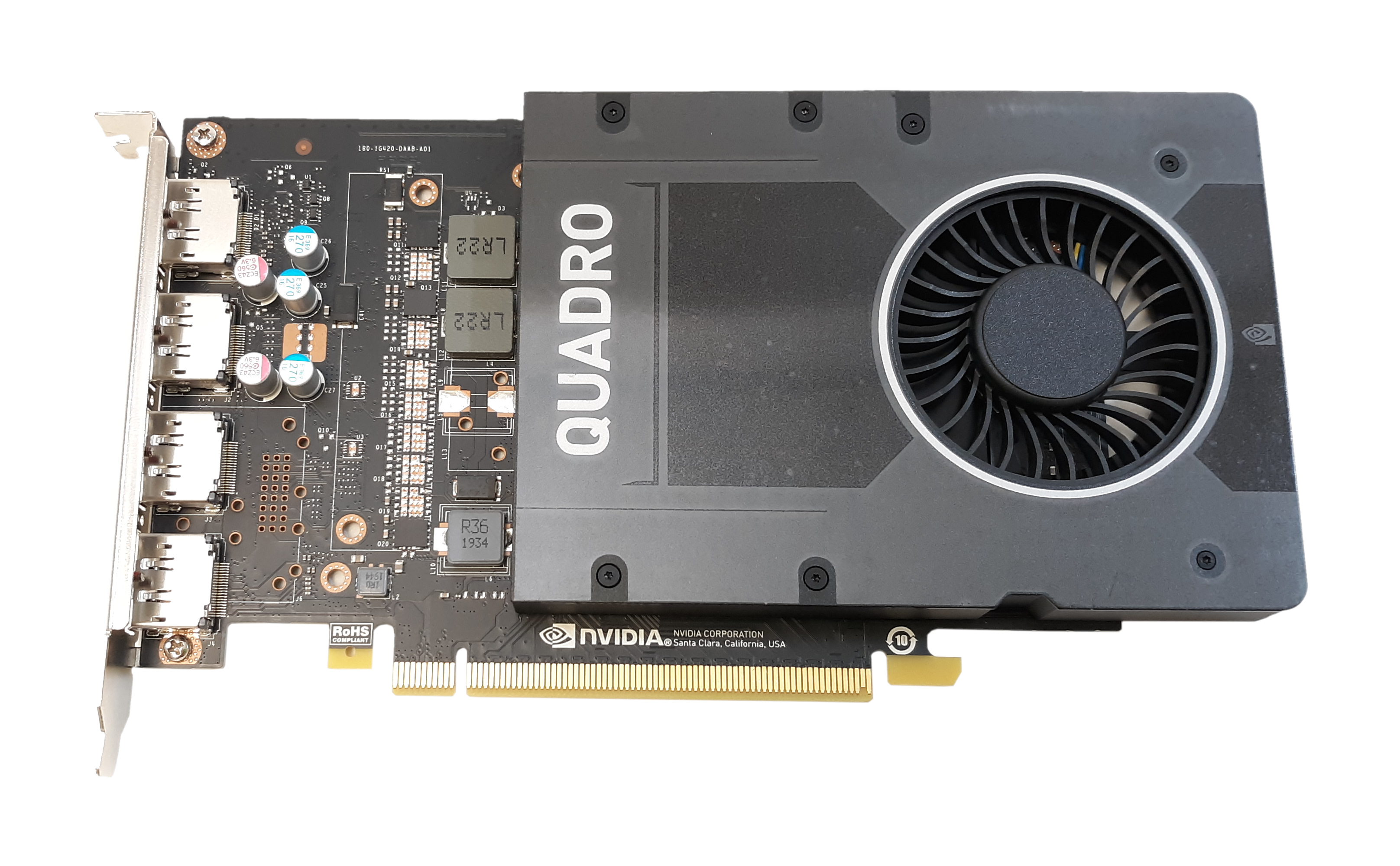 PNY nVIDIA Quadro P2200 VCQP2200 5GB PCI-E x16 4xDP 900-5G420-1700-000 - Click Image to Close