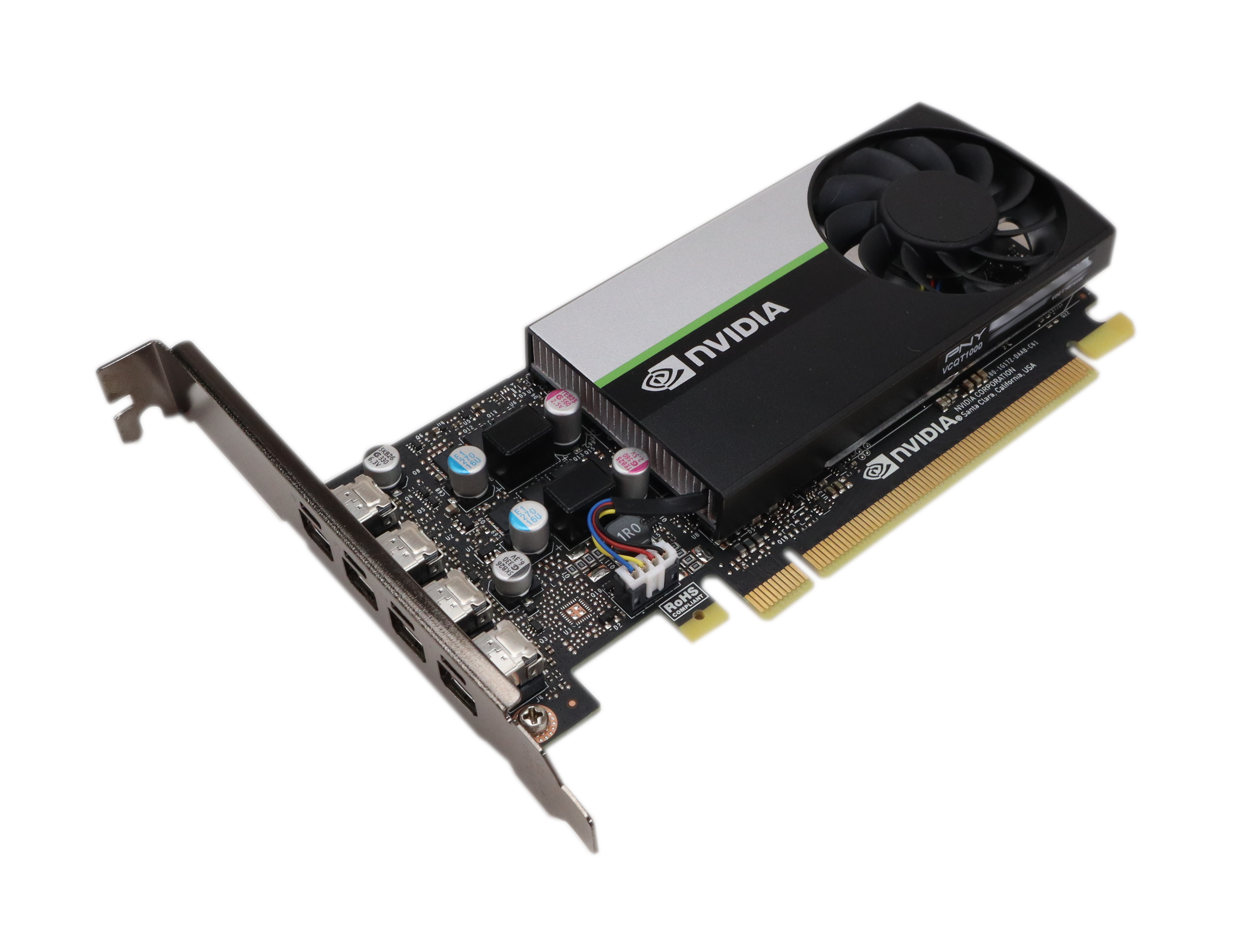 PNY nVidia Quadro T1000 4GB 128-bit GDDR6 PCIe x16 4xminiDP VCQT1000ATX