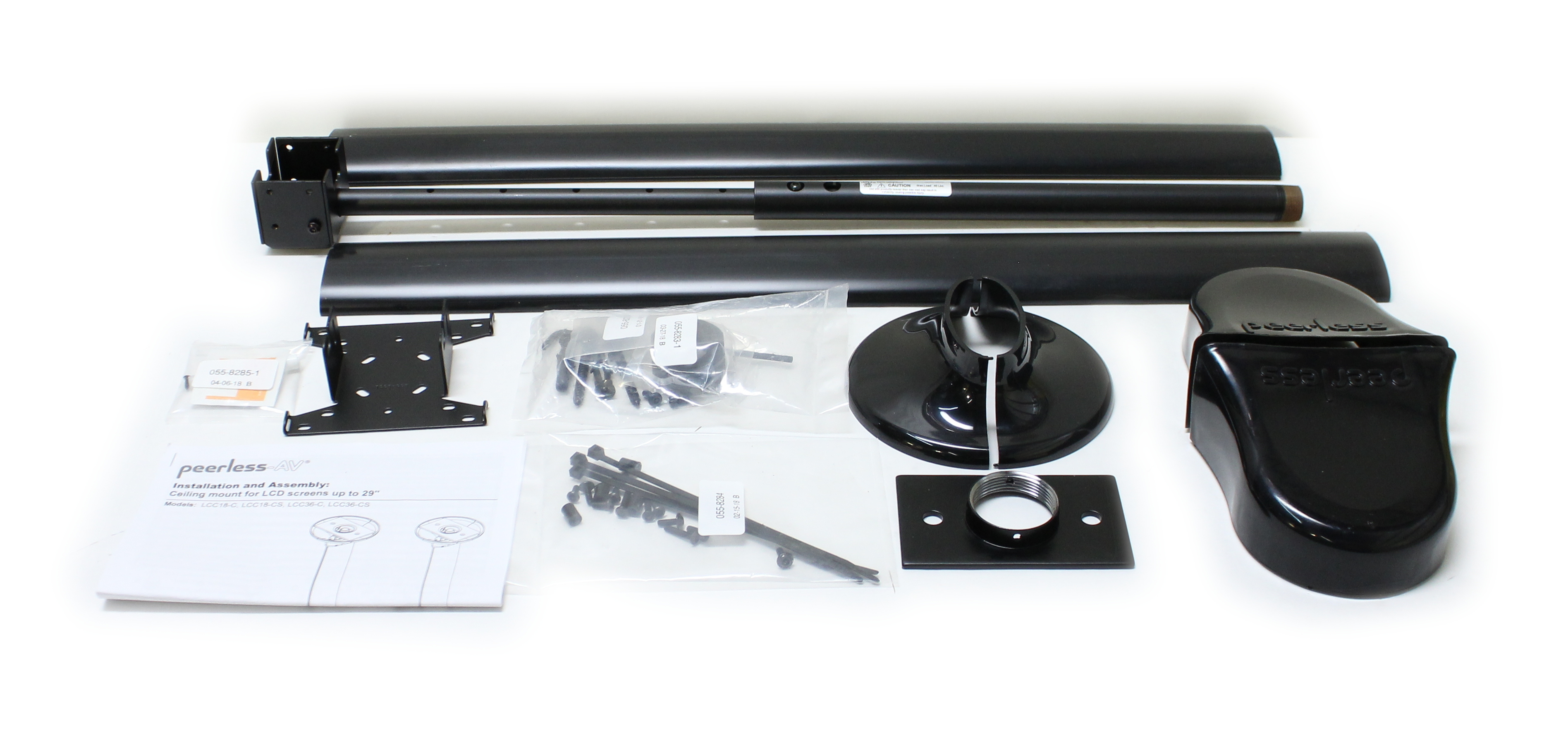 Peerless LCD Ceiling Mount kit Trade Screen Size 13-29" 40 Lb Black LCC-18-C - Click Image to Close