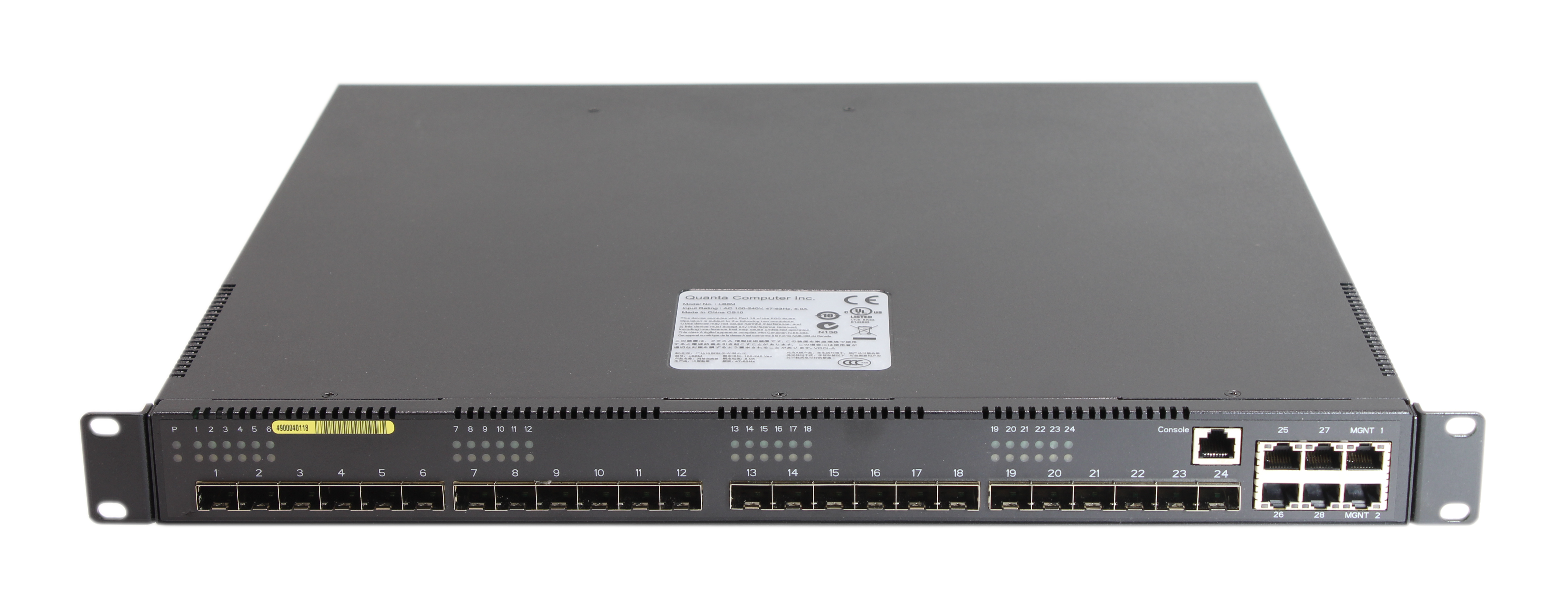 Quanta Network Switch 10GB 24-Ports SFP+ Dual Power Supply With Rack LB6M