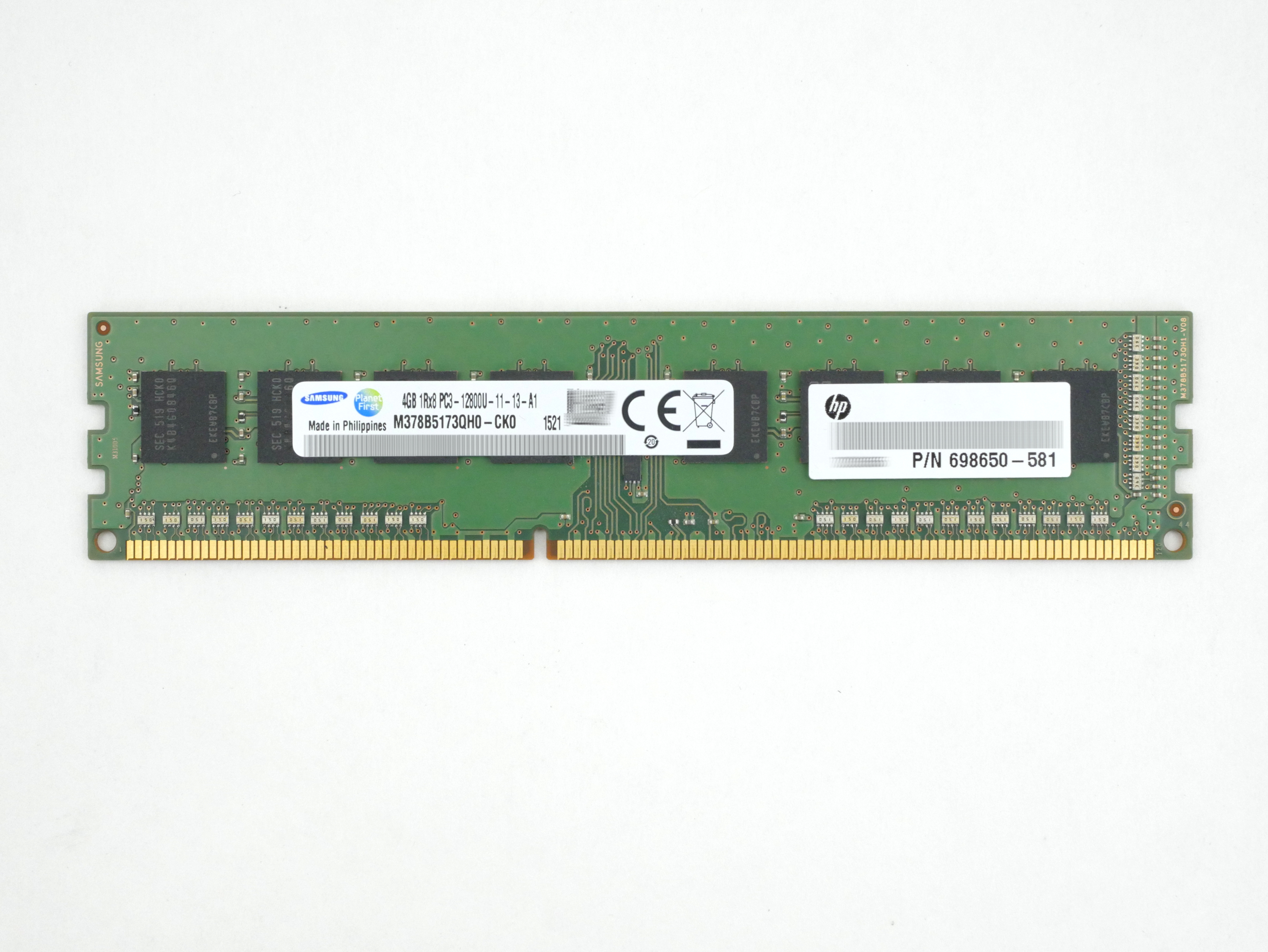 HP Samsung 4GB M378B5173QH0-CK0U PC3-12800U DDR3-1600MHz 240pin DIMM 698650-581