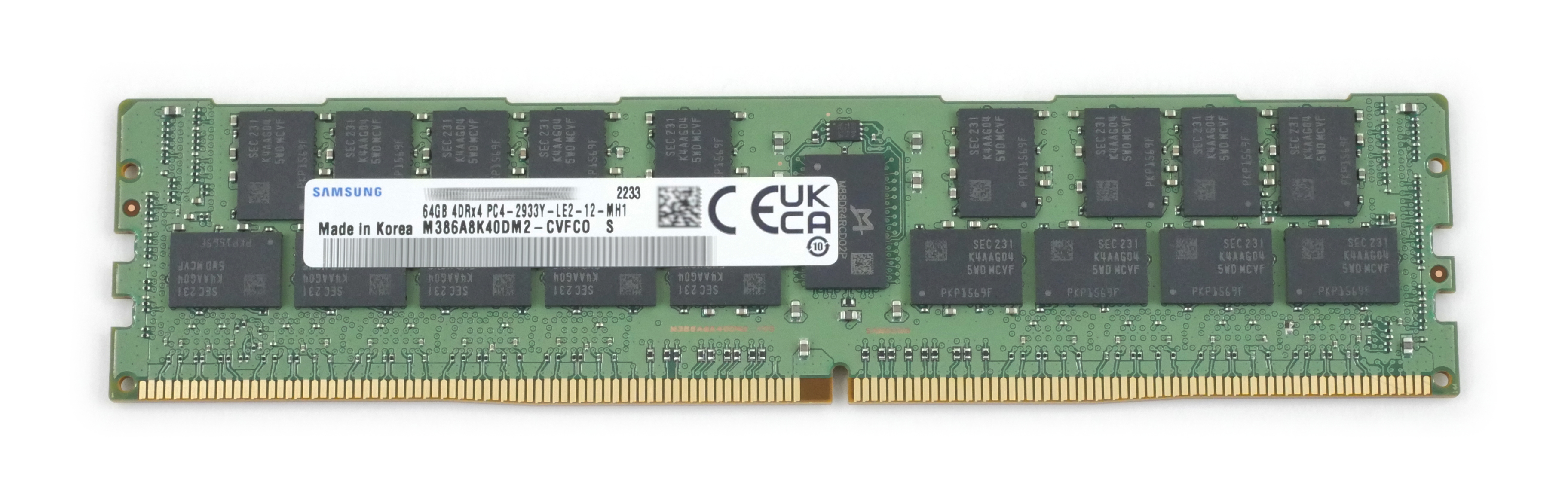 Samsung 64GB M386A8K40DM2-CVF PC4-2933Y 2933MHz Lrdimm 288pin 1.2V ECC - Click Image to Close